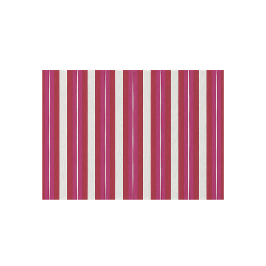 Red Pink White Stripe Outdoor Rug | Patio Floor Mat, Weatherproof Stripe Design