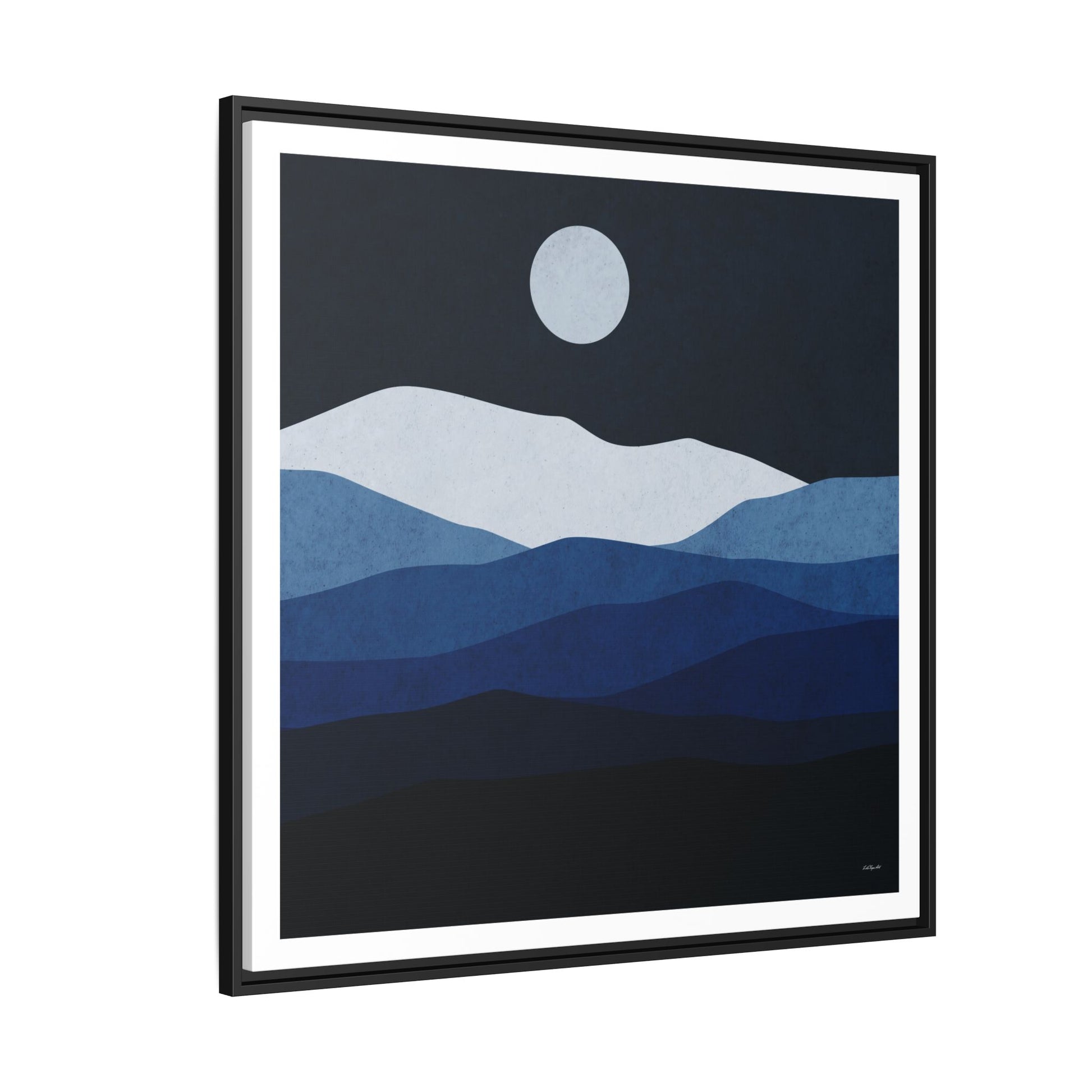 Framed Canvas Art, Serene Mountain Landscape, Modern Home Decor, Nature Wall Art, Gift for Nature Lovers, Interior Design - LOLA VEGAS ART