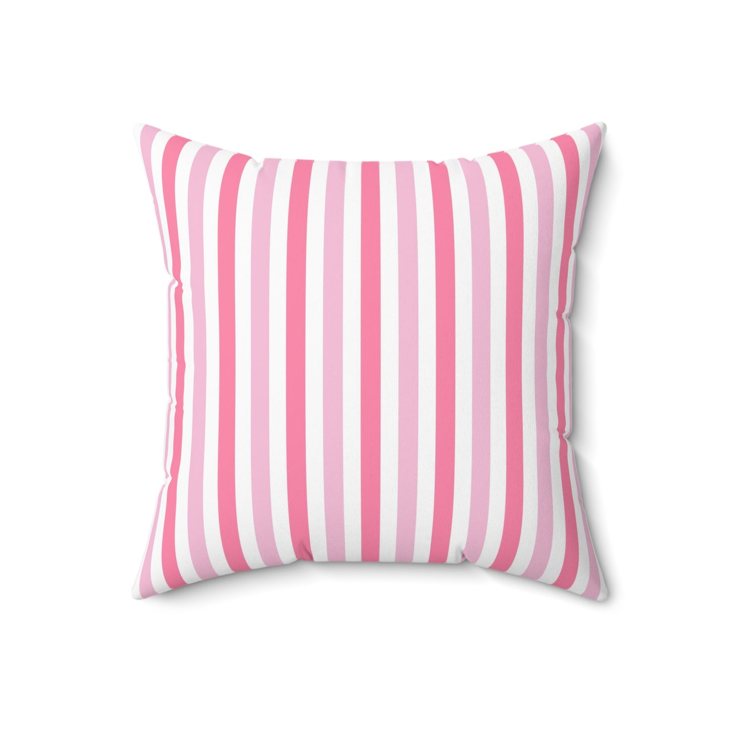 Pink Striped Throw Pillow, Cozy Home Decor, Beach House Accent, Gift for Her, Summer Vibes, Decorative Cushion - LOLA VEGAS ART