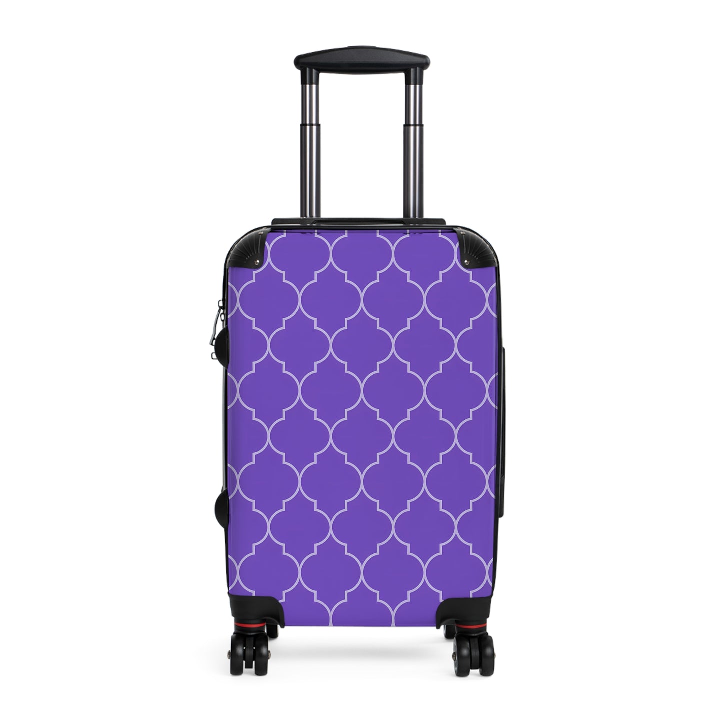 Elegant Purple Patterned Suitcase - Stylish Travel Luggage, Weekend Getaway, Travel Accessories, Vacation Essentials, Gift for Travelers - LOLA VEGAS ART