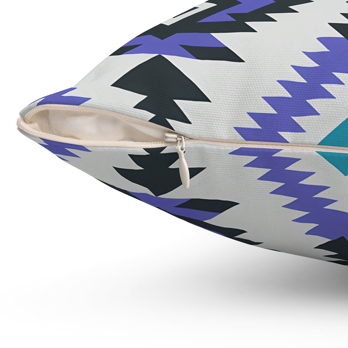 Tribal Geometric Print Pillow - Boho Chic Cushion, Home Decor Accent, Gift for Modern Design Lovers, Cozy Throw Pillow, Bedroom Styling - LOLA VEGAS ART