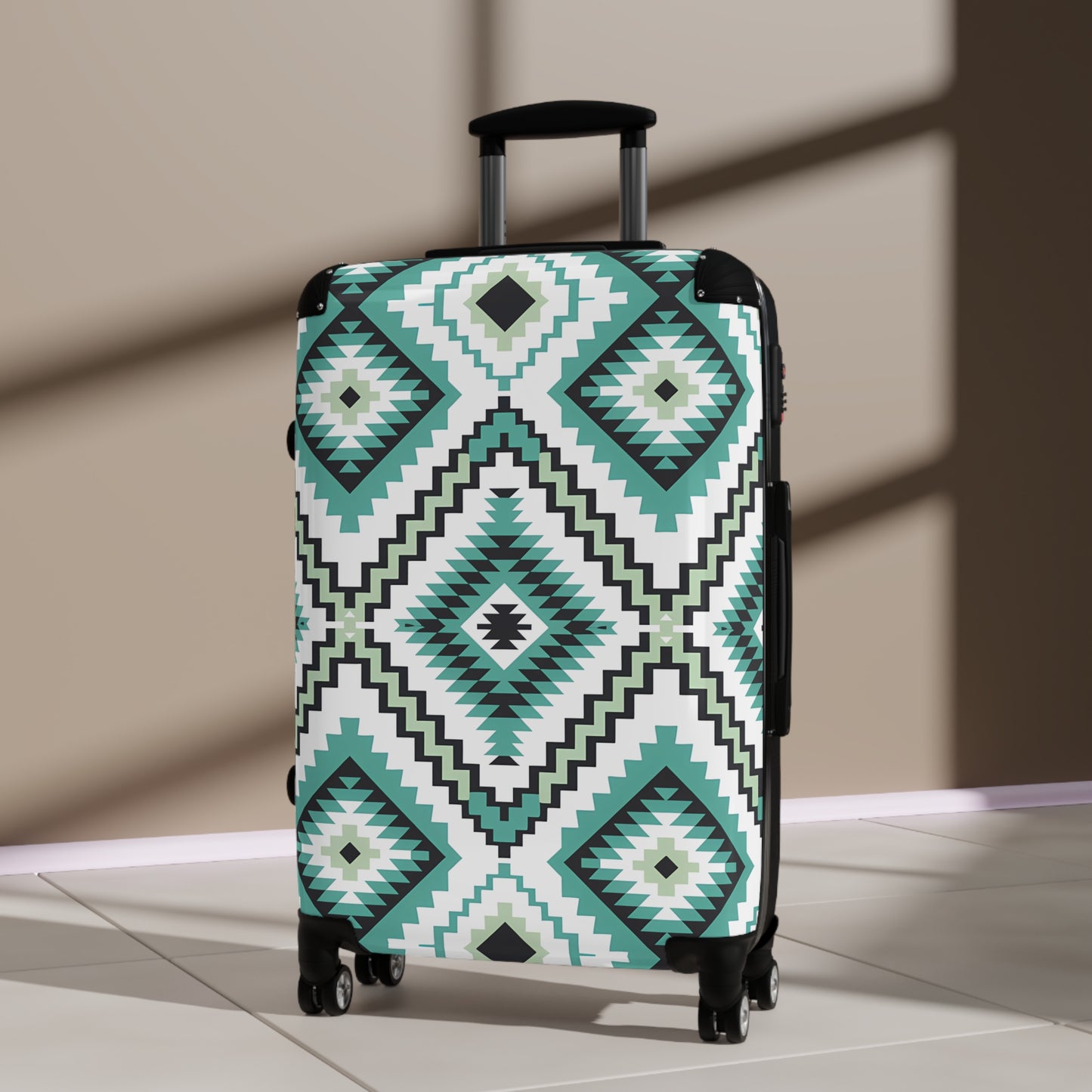 Trendy Patterned Suitcase - Stylish Luggage for Travel Lovers, Unique Carry-On, Gift for Travelers, Summer Trip Essentials, Eye-Catching - LOLA VEGAS ART