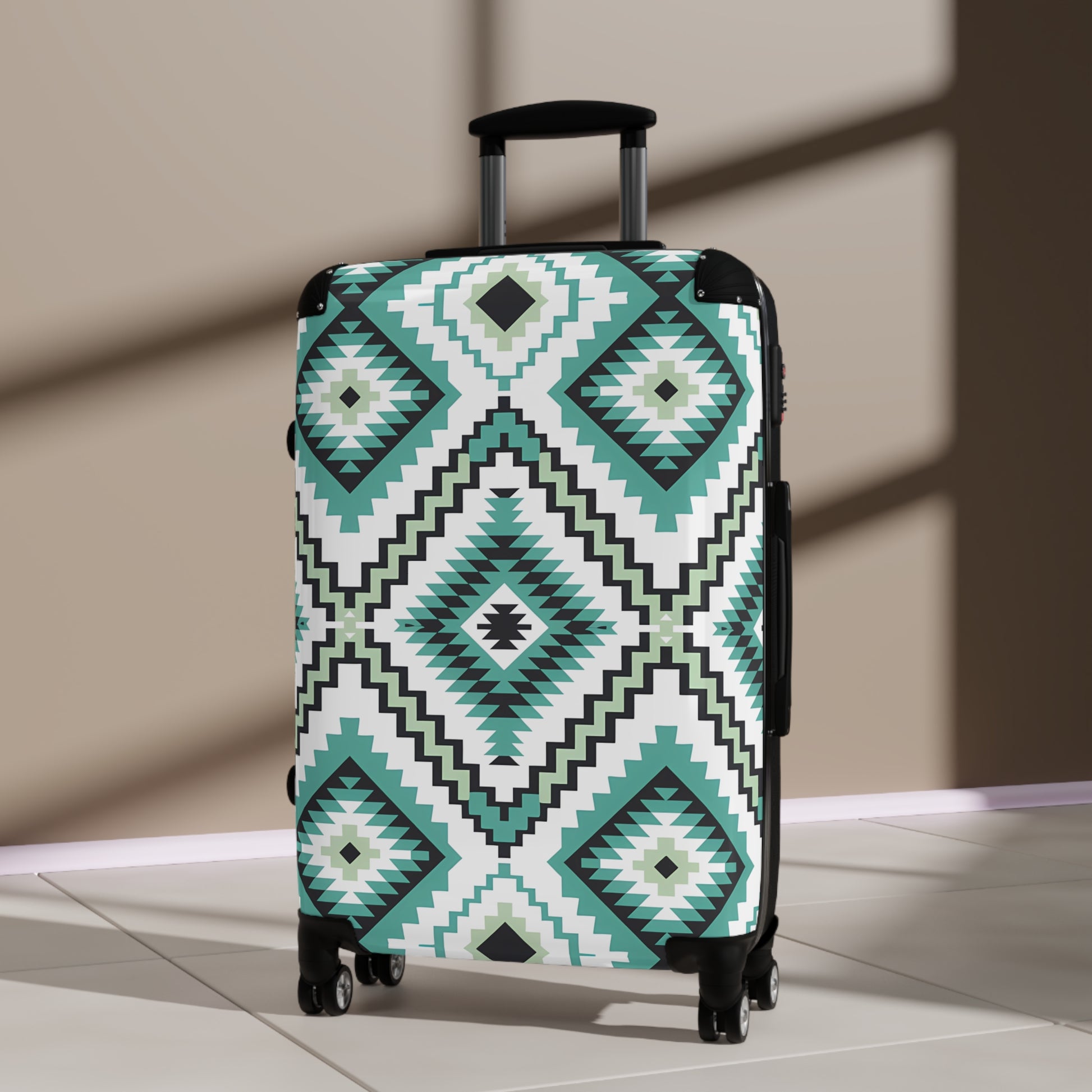 Trendy Patterned Suitcase - Stylish Luggage for Travel Lovers, Unique Carry-On, Gift for Travelers, Summer Trip Essentials, Eye-Catching - LOLA VEGAS ART