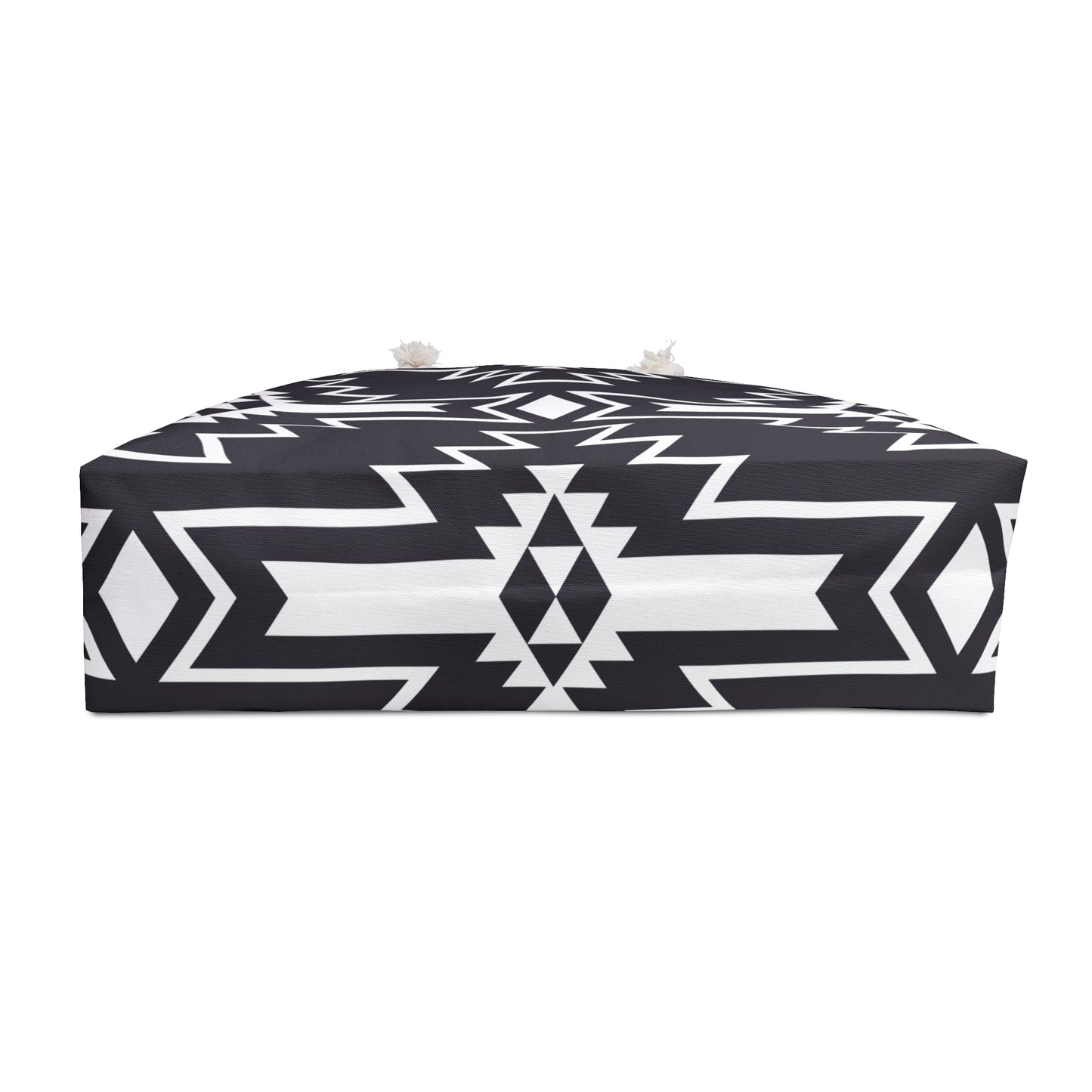 Black and White Stylish Weekender Bag - Perfect Travel Tote, Travel Bag, Gym Carryall, Beach Tote, Black and White Tribal Design