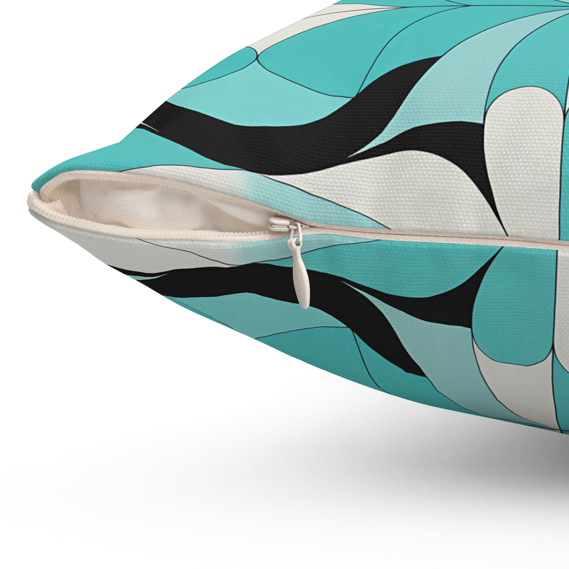 Turquoise Bohemian Chic Decorative Pillow | Modern Home Decor, Throw Pillow for Couch, Art Cushion, Gift for Her, Stylish Accent Cushion - LOLA VEGAS ART