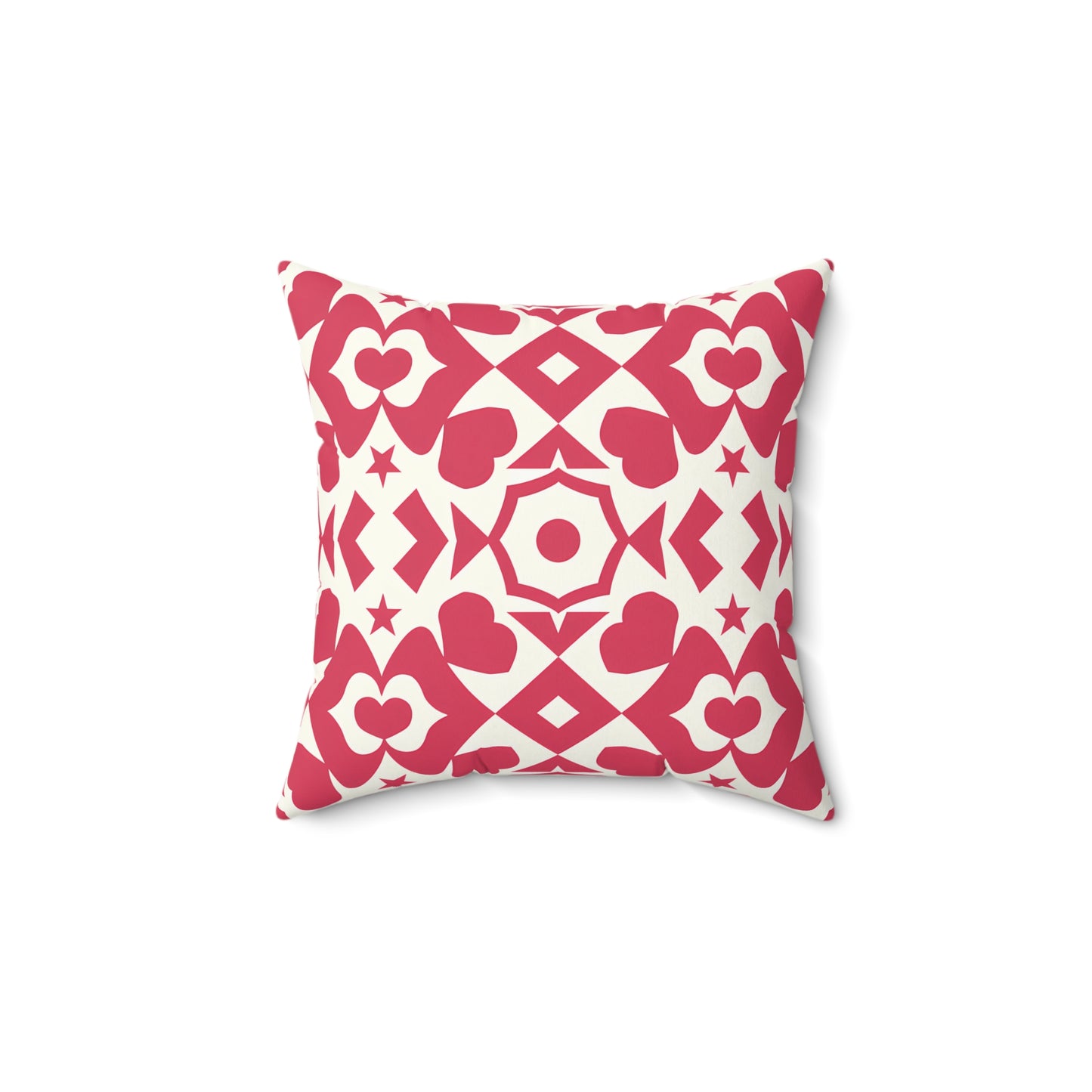 Romantic Heart Pattern Pillow, Cozy Home Decor for Valentine's Day, Gift for Loved Ones, Decorative Cushion, Heartfelt Accent Pillow - LOLA VEGAS ART
