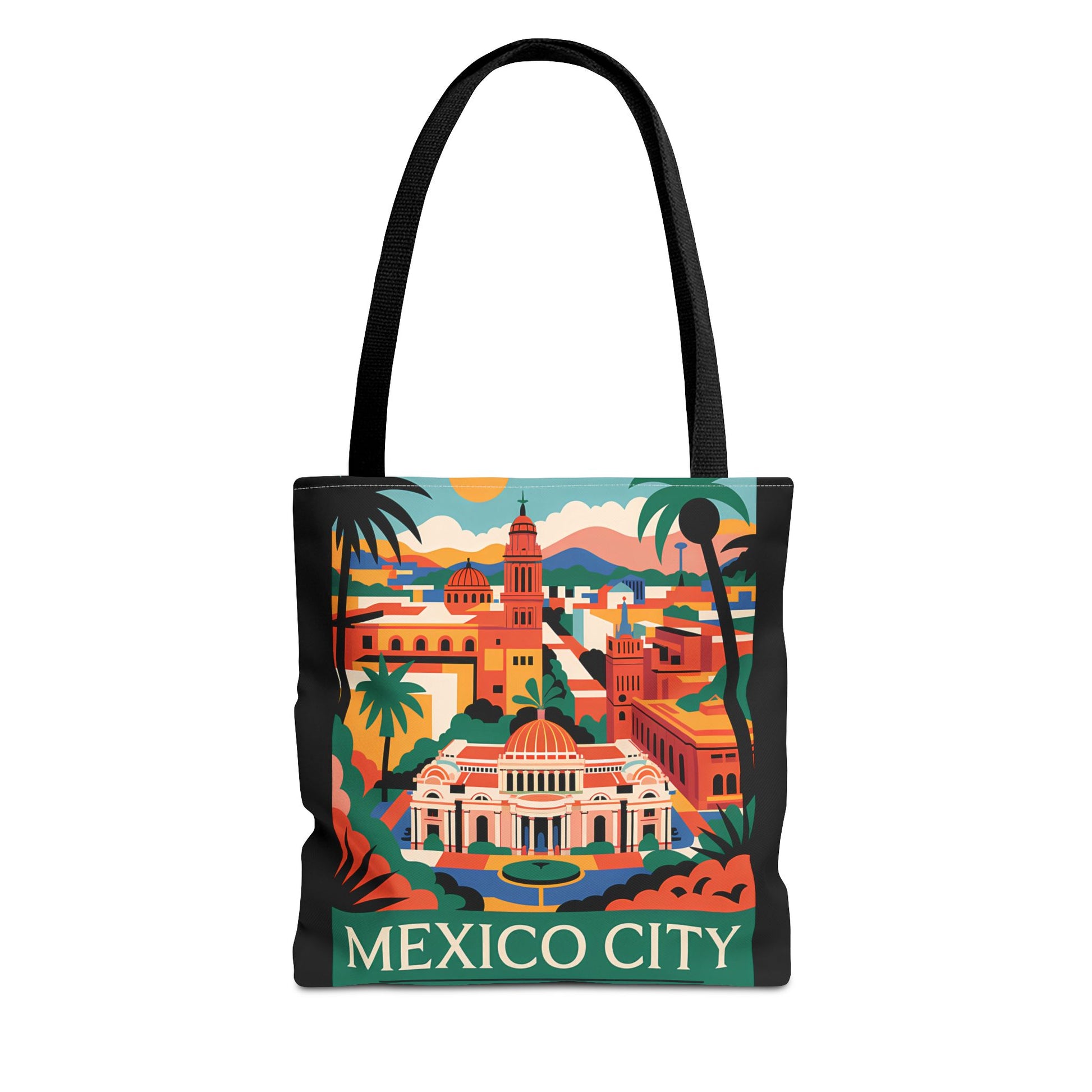 Vibrant Mexico City Tote Bag - Perfect for Travel, Beach, Shopping, Mother's Day, eco-friendly design, casual accessory - LOLA VEGAS ART