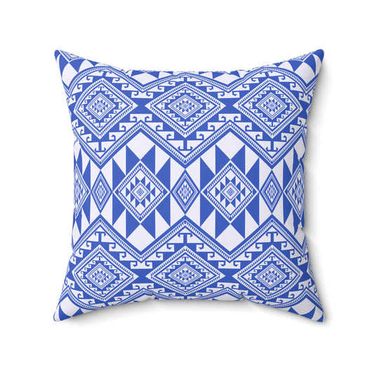 Boho Chic Square Pillow, Tribal Pattern Cushion, Decorative Throw Pillow, Couch Accent Pillow, Modern Home Decor, Southwestern Decor - LOLA VEGAS ART