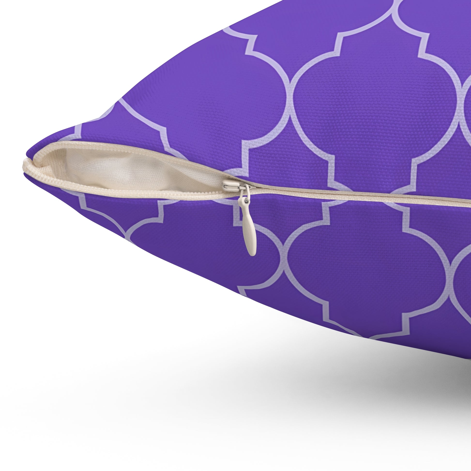 Purple Moroccan Pattern Pillow for Stylish Home Decor, Throw Pillow, Accent Cushion, Living Room Decor, Bedroom Pillow, Moroccan Quatrefoil - LOLA VEGAS ART