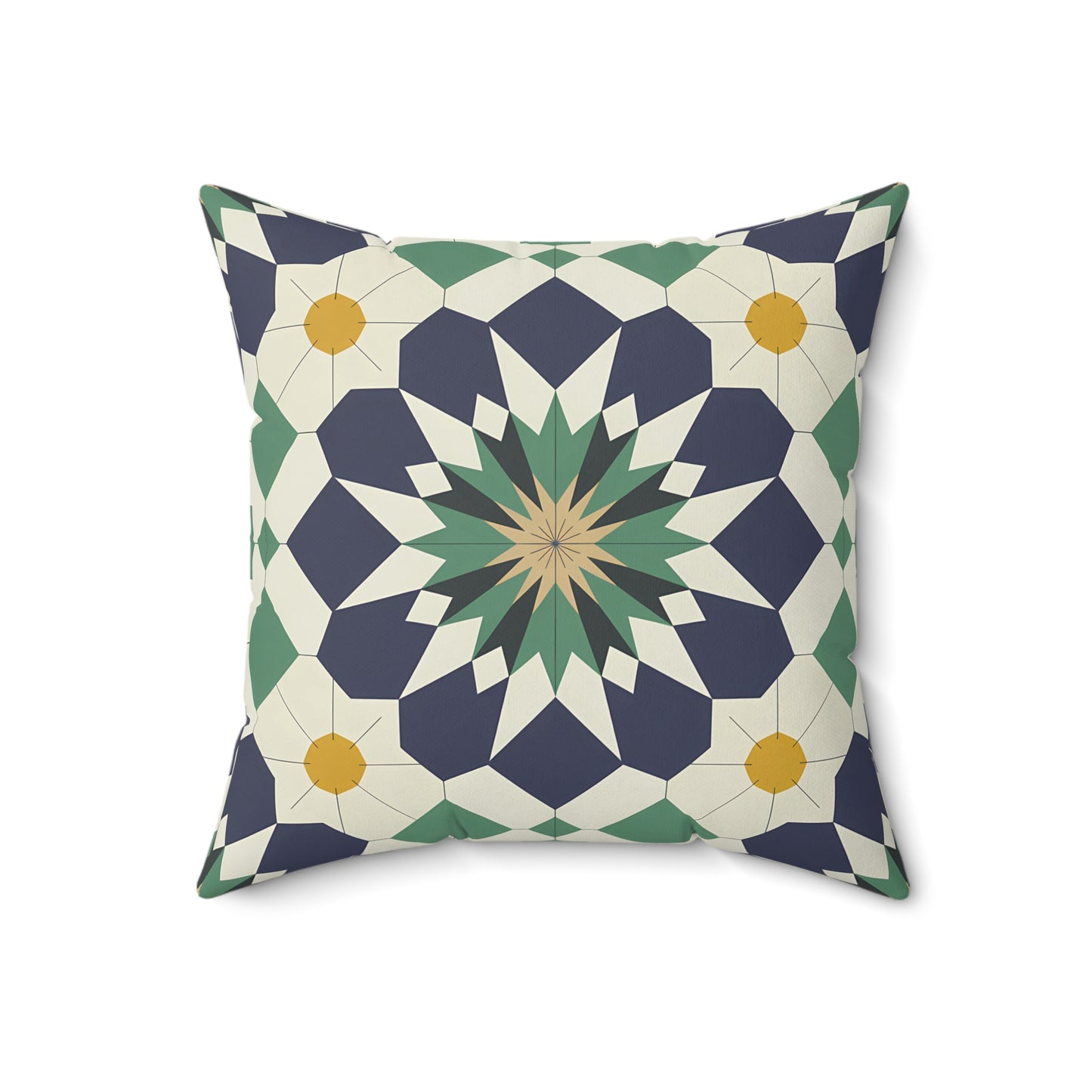 Geometric Floral Throw Pillow, Stylish Accent Cushion for Home Decor, Bohemian Chic Pillow for Living Room, Perfect Gift for Housewarming, - LOLA VEGAS ART