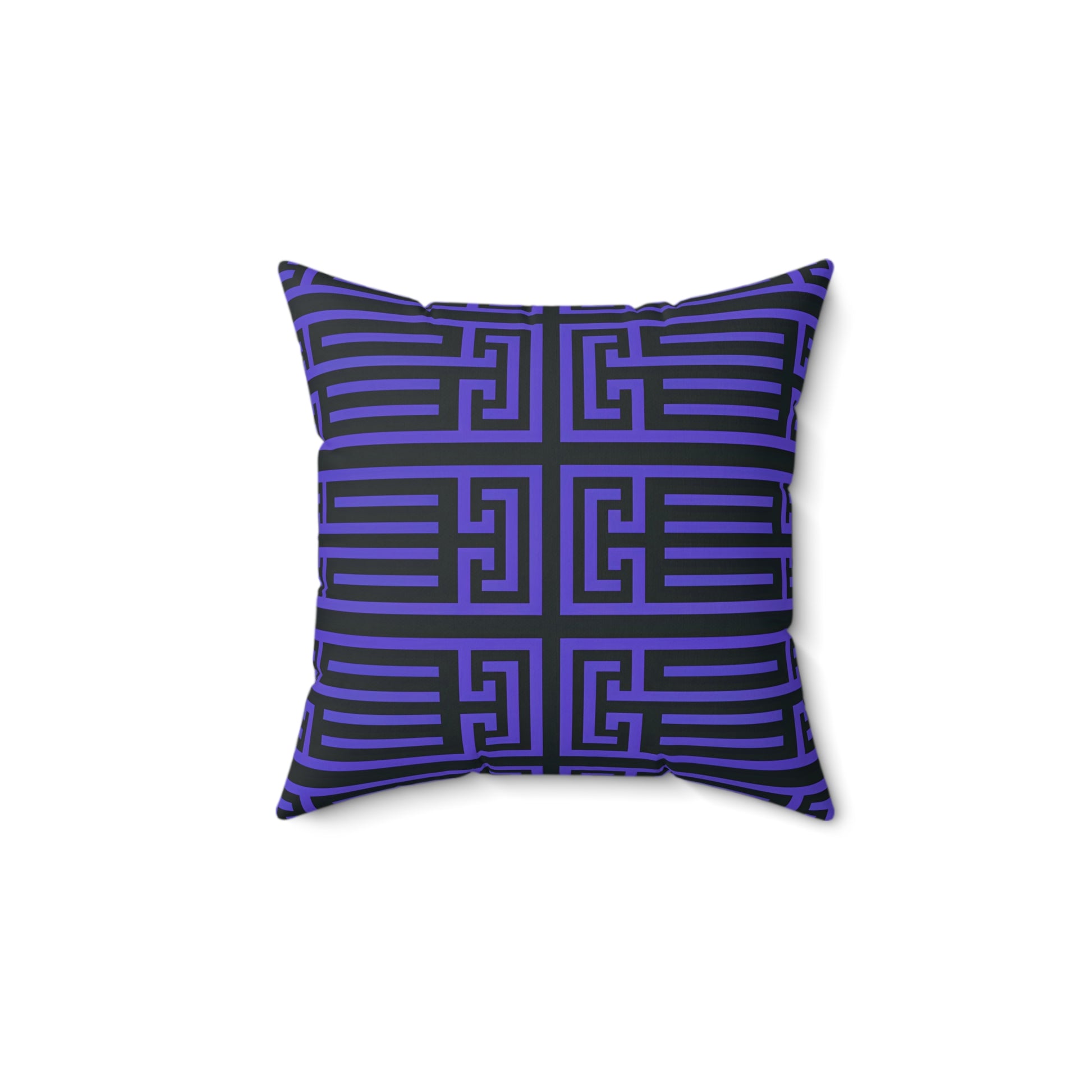 Modern Geometric Pillow, Decorative Accent Cushion for Living Room, Purple Black Throw Pillow, Unique Home Decor, Housewarming Gift - LOLA VEGAS ART