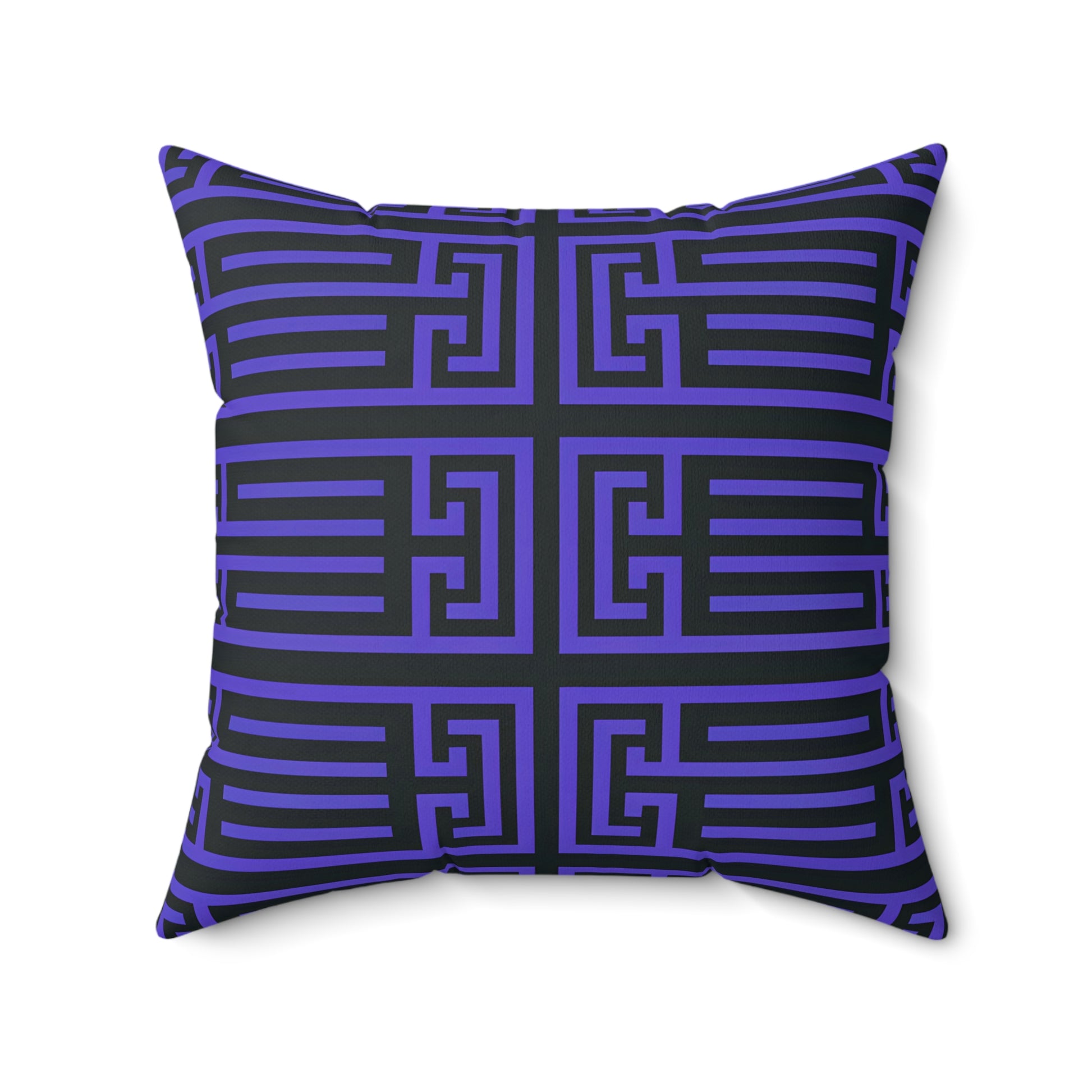 Modern Geometric Pillow, Decorative Accent Cushion for Living Room, Purple Black Throw Pillow, Unique Home Decor, Housewarming Gift - LOLA VEGAS ART