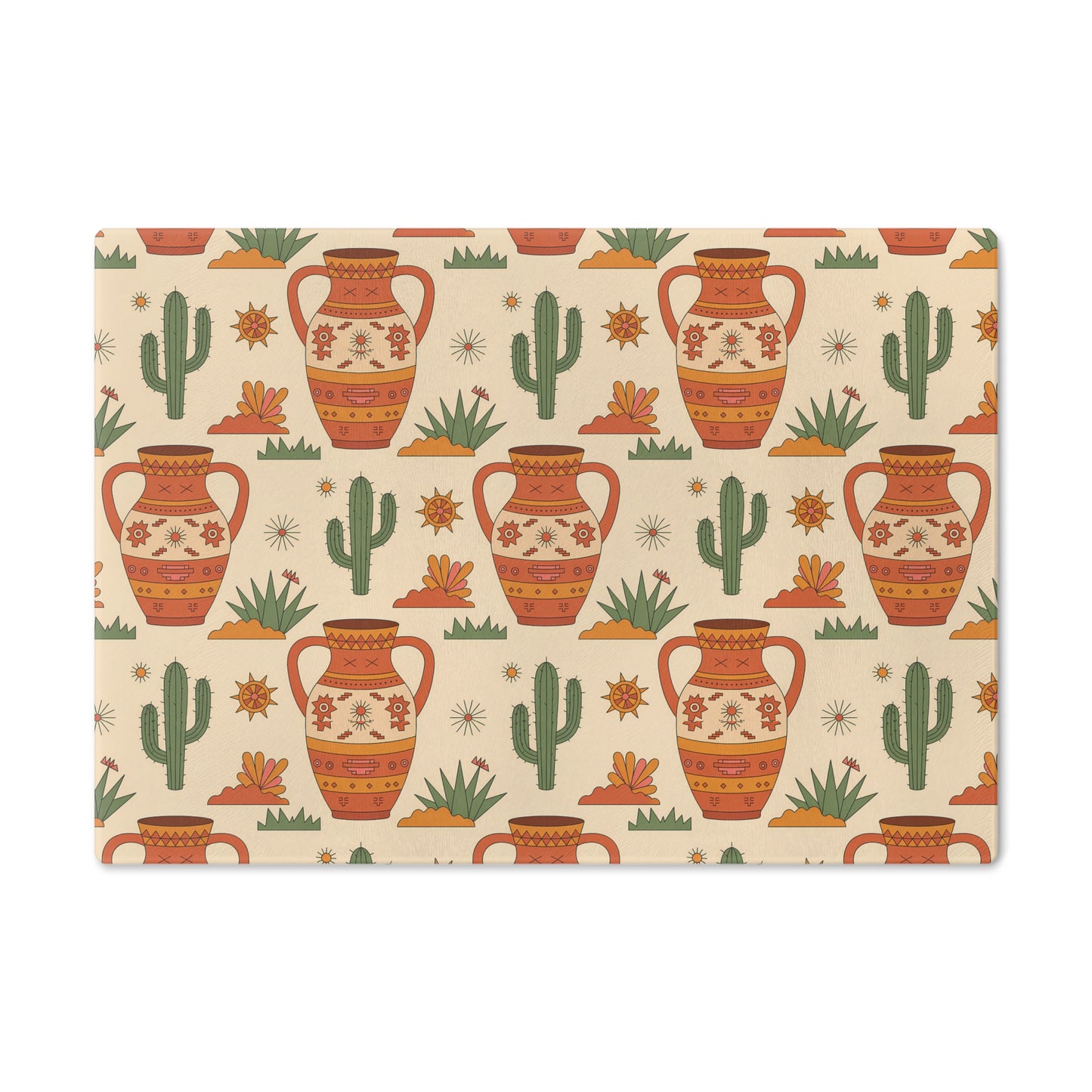 Southwestern Design Cutting Board, Kitchen Decor, Gift for Home Chefs, Housewarming, Made in USA, Eco-Friendly Kitchenware - LOLA VEGAS ART