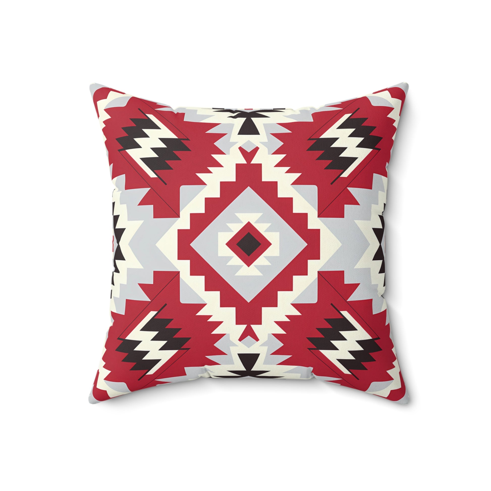 Tribal Print Decorative Pillow | Cozy Home Accent | Boho Style Cushion | Gift for Housewarming | Native American Design, Throw Pillow, - LOLA VEGAS ART
