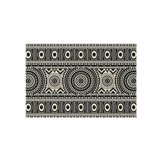 Stylish Outdoor Rug with Geometric Design, Patio Decor, Boho Outdoor Mat, Garden Area Rug, Unique Home Accent, Summer BBQ Decor - LOLA VEGAS ART