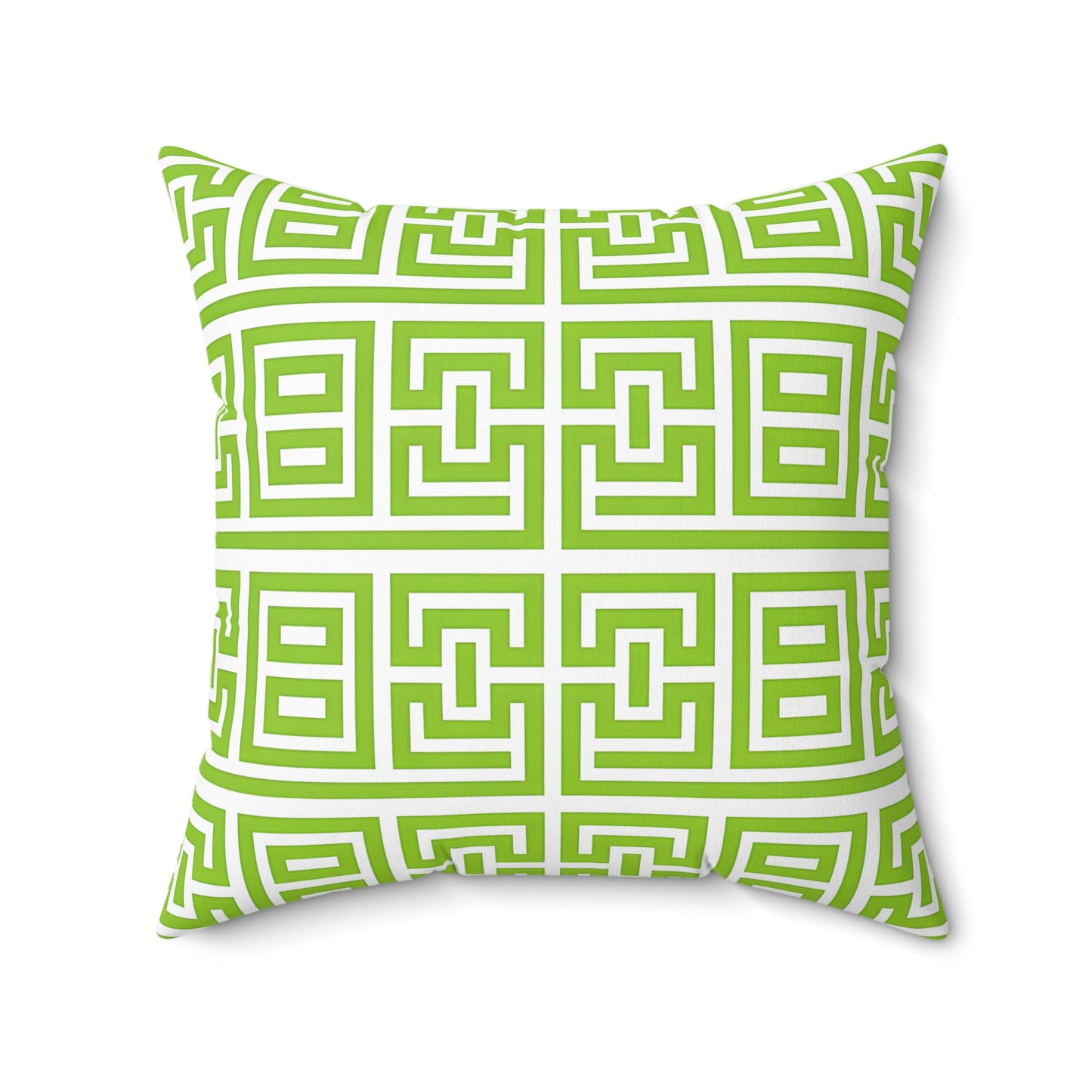 Lively Geometric Patterned Square Pillow, Stylish Accent Cushion for Home Decor, Modern Throw Pillow, Gift for Housewarming, Spring Decor