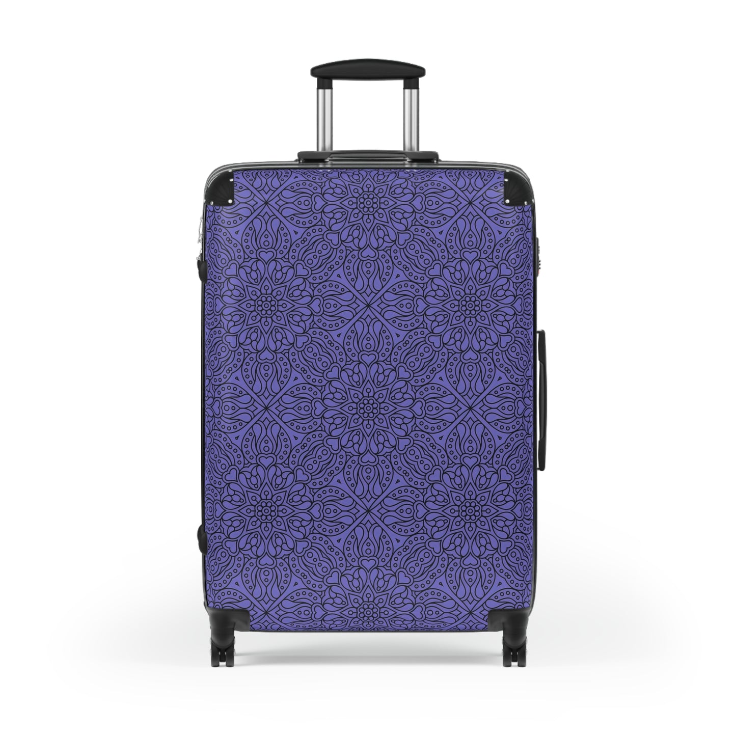 Purple Boho Chic Suitcase Cover, Stylish Luggage Protector, Travel Accessory, Personalized Travel Gift, Vacation Essentials - LOLA VEGAS ART