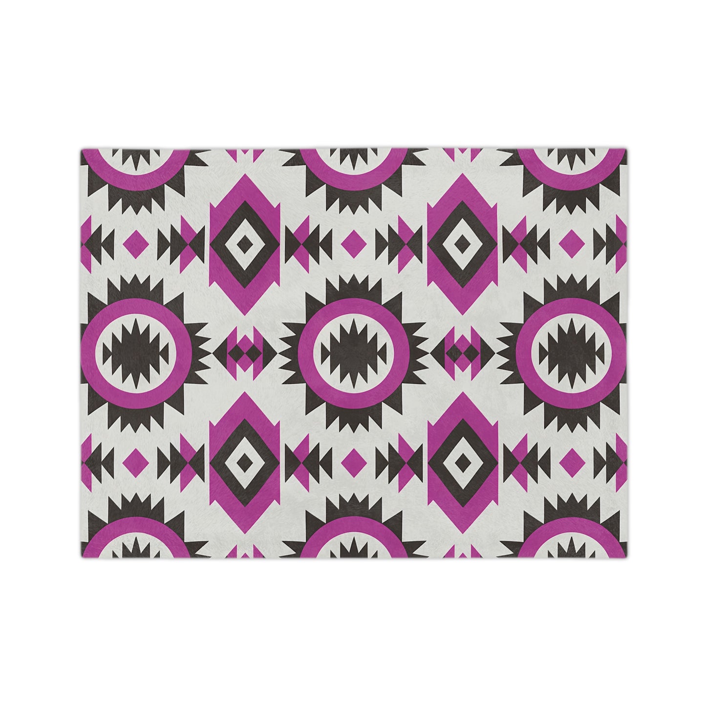 Geometric Pattern Velveteen Microfiber Blanket - Cozy Home Decor, Gift for Friends, Bohemian Style, Halloween, Layering - LOLA VEGAS ART