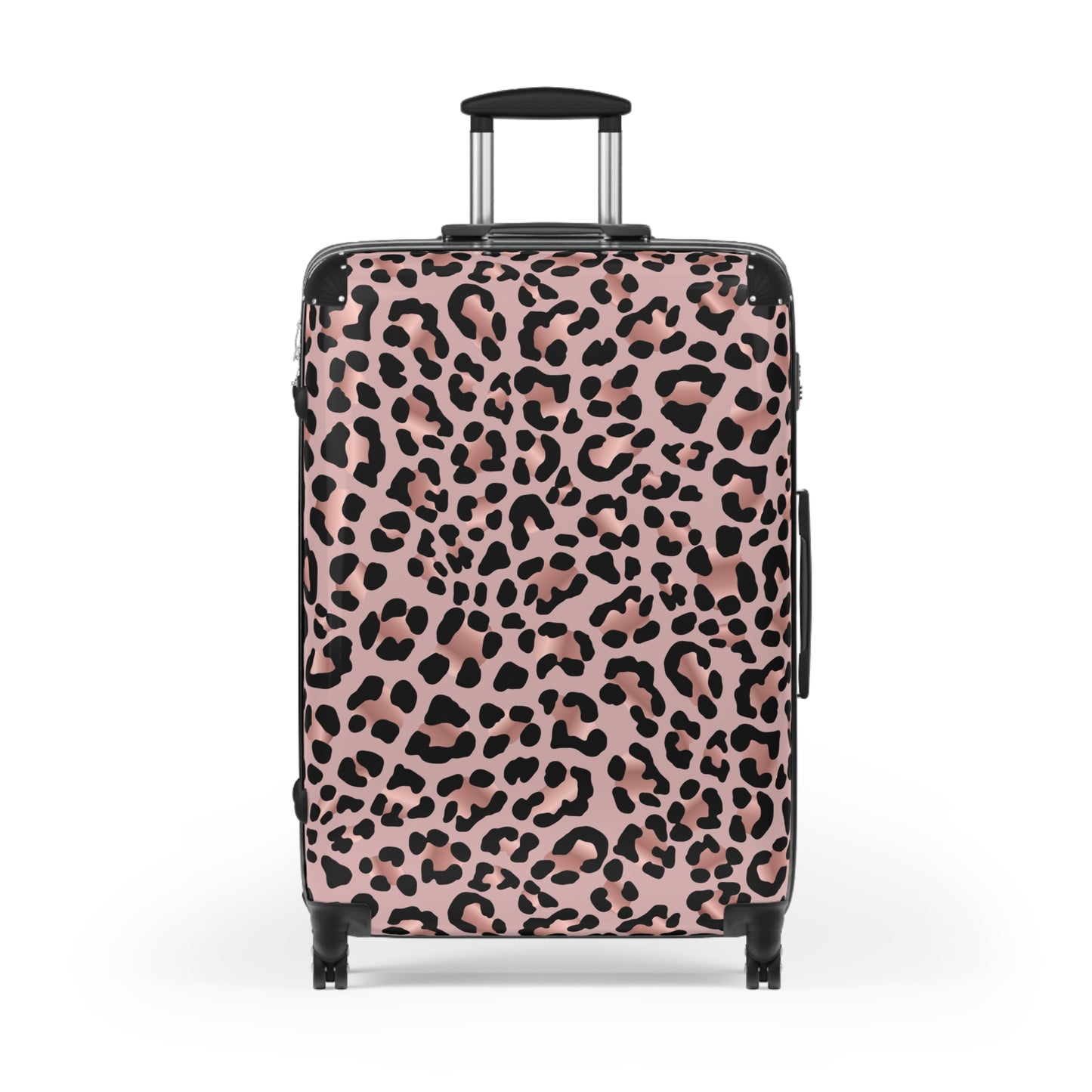 Suitcase, Luggage, Travel Bag, Suitcase for Women, Leopard Print Suitcase, Pink and Black Luggage, Glam Traveler Gift, Luxury Suitcase, - LOLA VEGAS ART