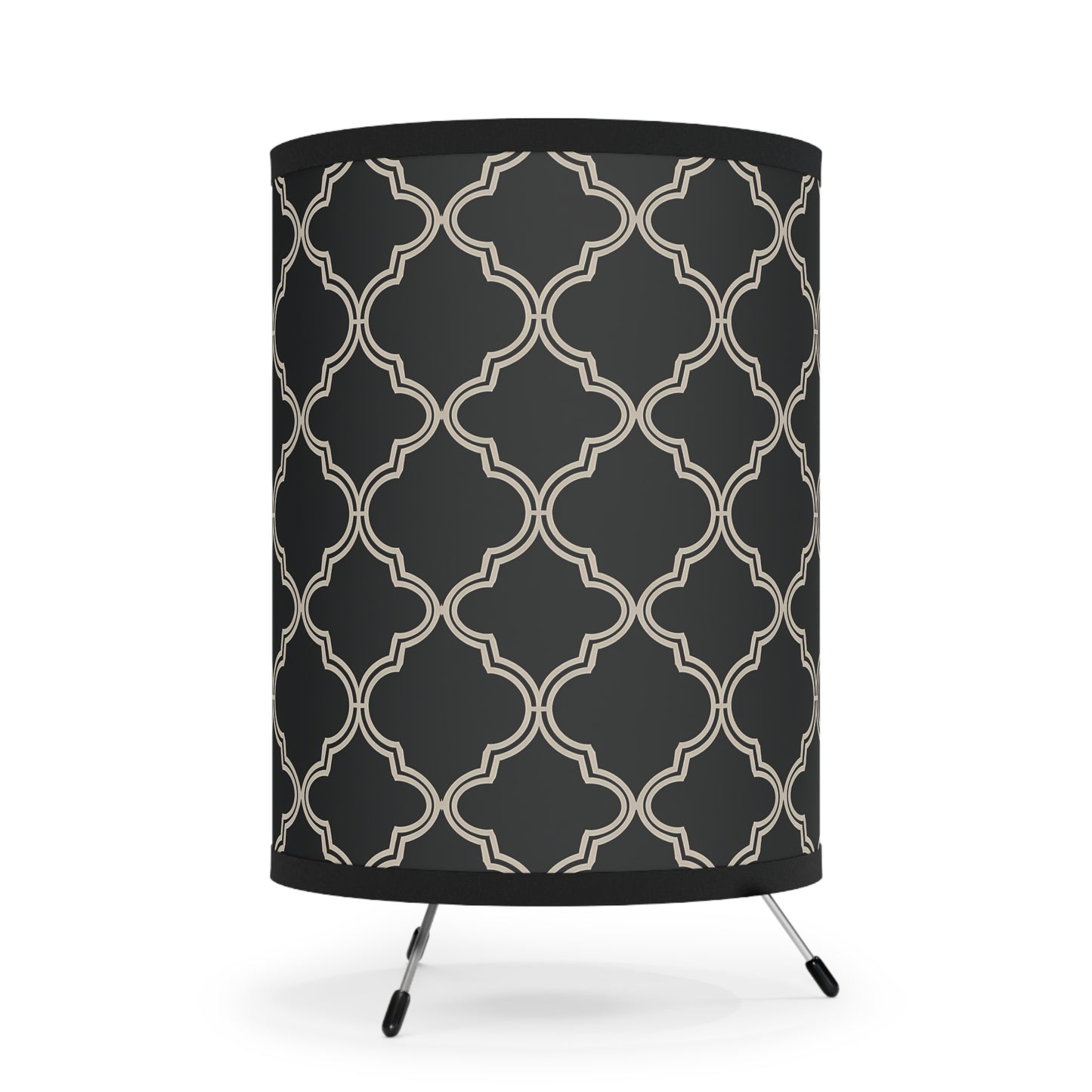 Modern Tripod Lamp with Patterned Shade, Home Lighting, Elegant Decor, Moroccan Style Lamp, Living Room, Bedroom, Gift Idea - LOLA VEGAS ART