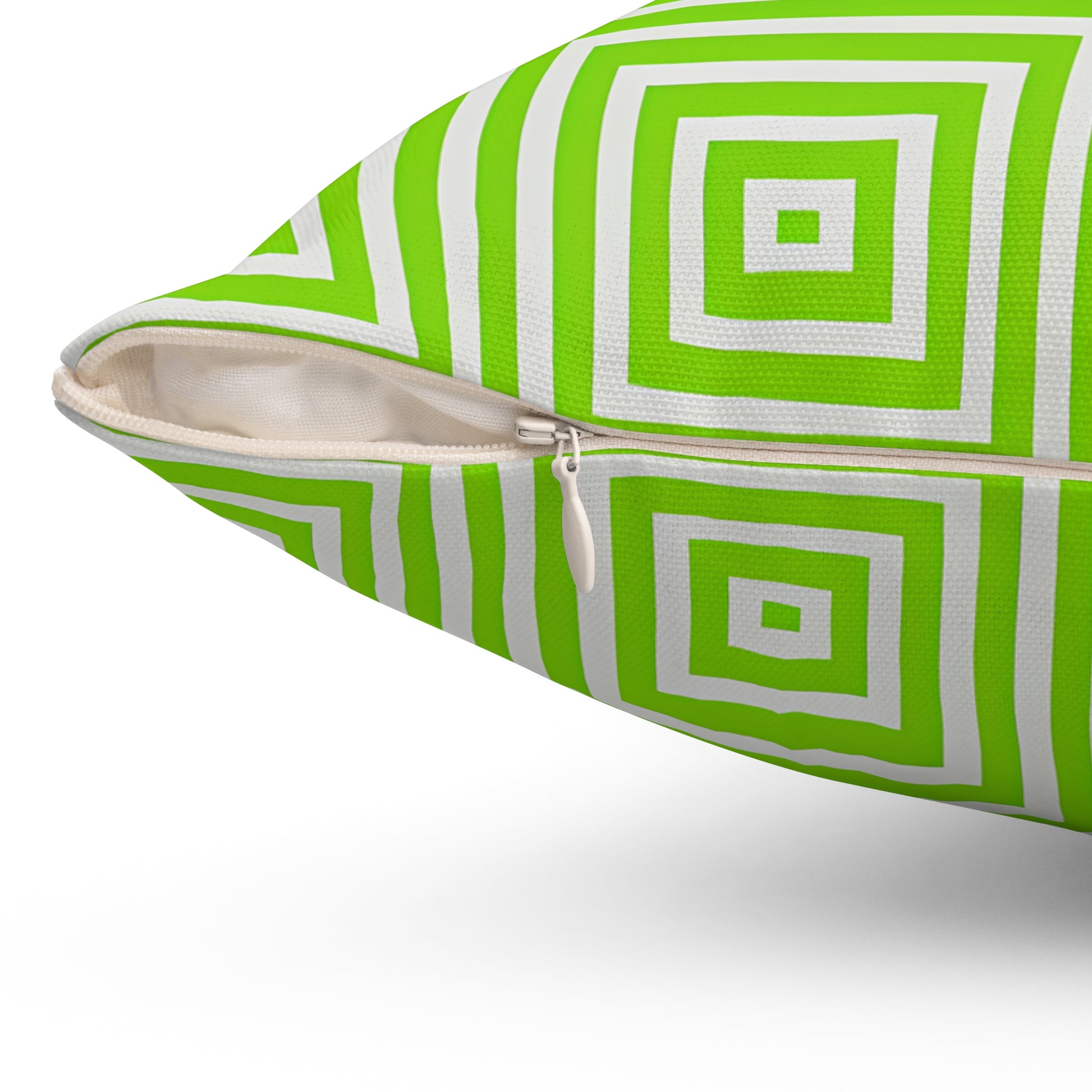 Bright Geometric Square Throw Pillow, Modern Home Decor, Couch Accent Cushion, Gift for Friends, Spring Decor - LOLA VEGAS ART