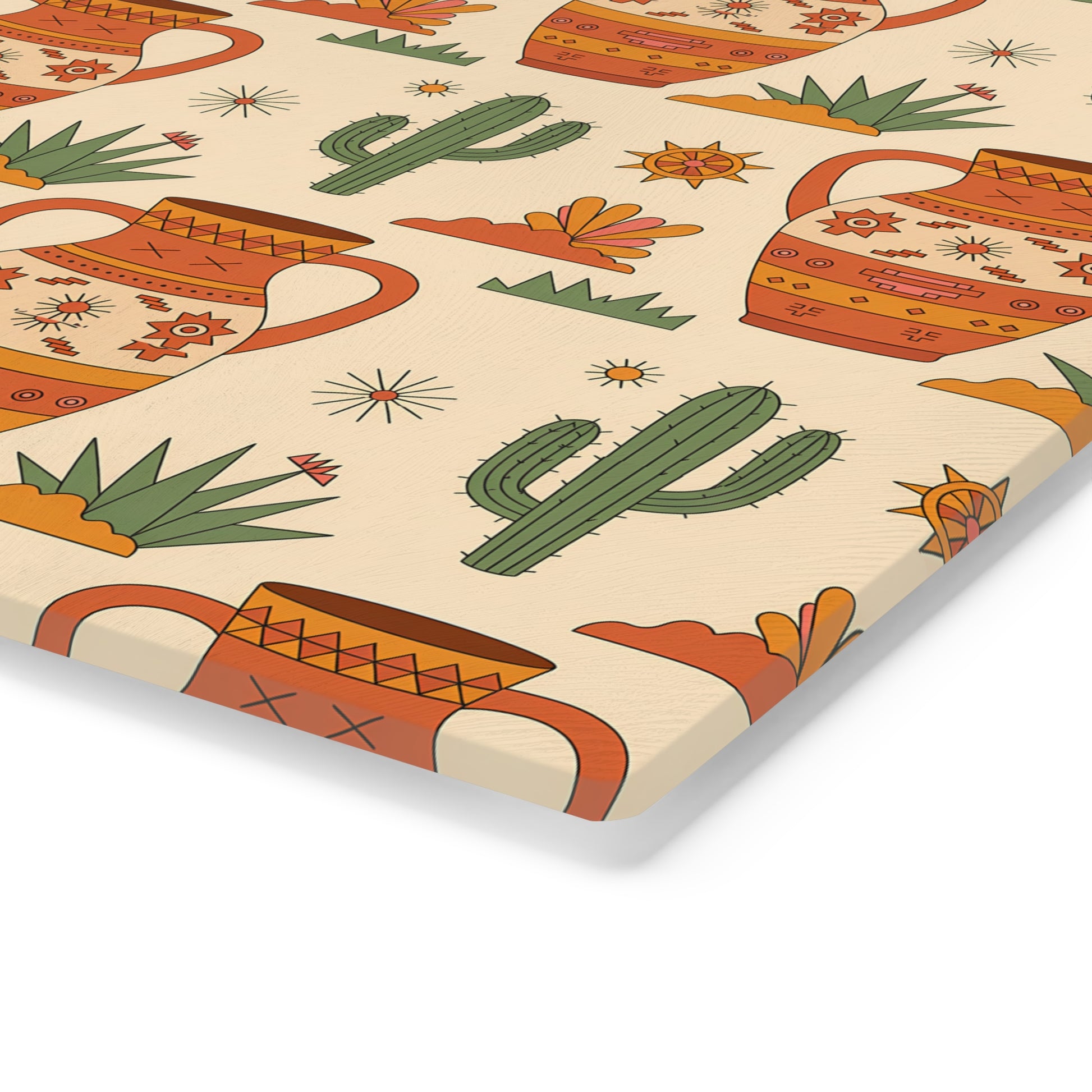 Southwestern Design Cutting Board, Kitchen Decor, Gift for Home Chefs, Housewarming, Made in USA, Eco-Friendly Kitchenware - LOLA VEGAS ART