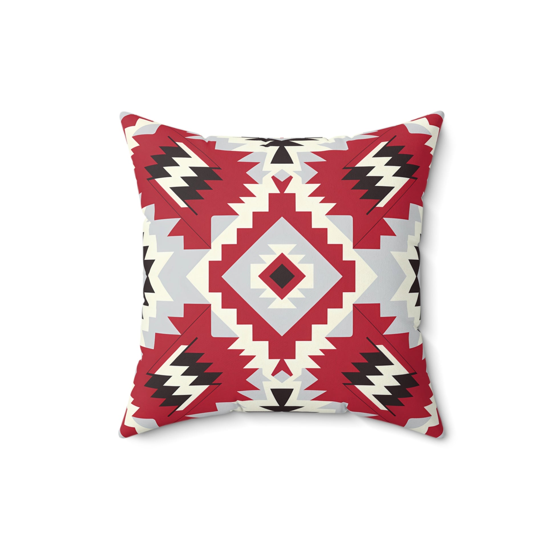 Tribal Print Decorative Pillow | Cozy Home Accent | Boho Style Cushion | Gift for Housewarming | Native American Design, Throw Pillow, - LOLA VEGAS ART