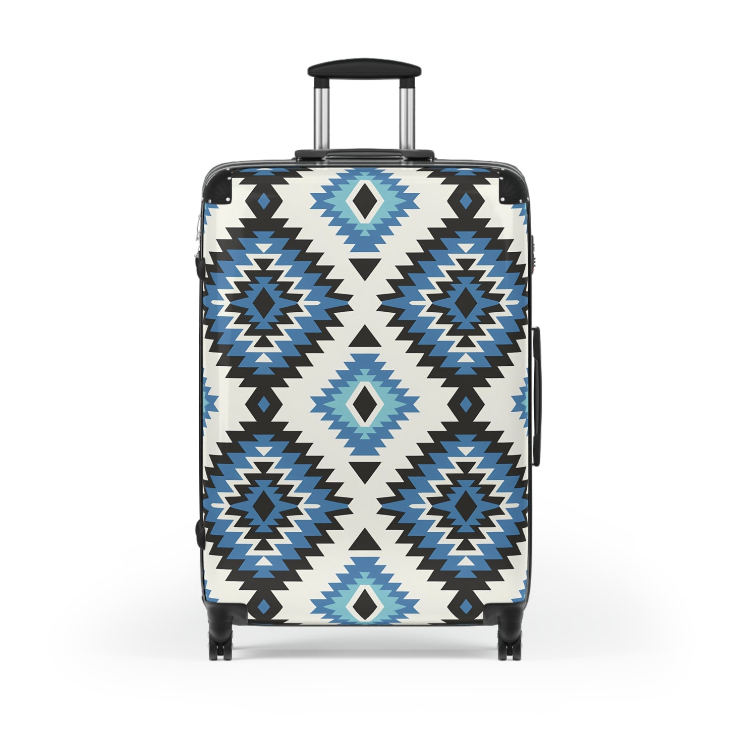 Trendy Suitcase with Geometric Design, Luggage for Travelers, Stylish Carry-On for Vacations, Unique Travel Gift, Adventure Ready - LOLA VEGAS ART