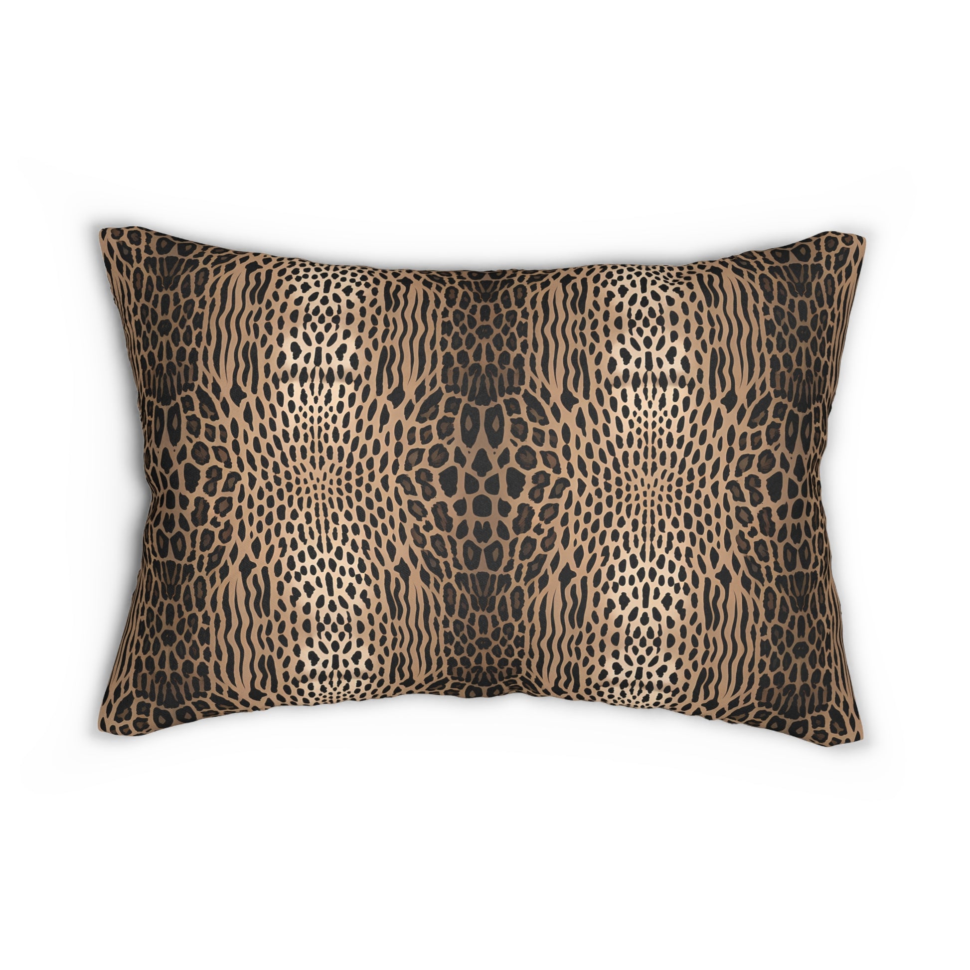 Stylish Leopard Print Lumbar Pillow | Home Decor, Accent Cushion, Boho Chic, Gift for Her, Living Room Accent - LOLA VEGAS ART