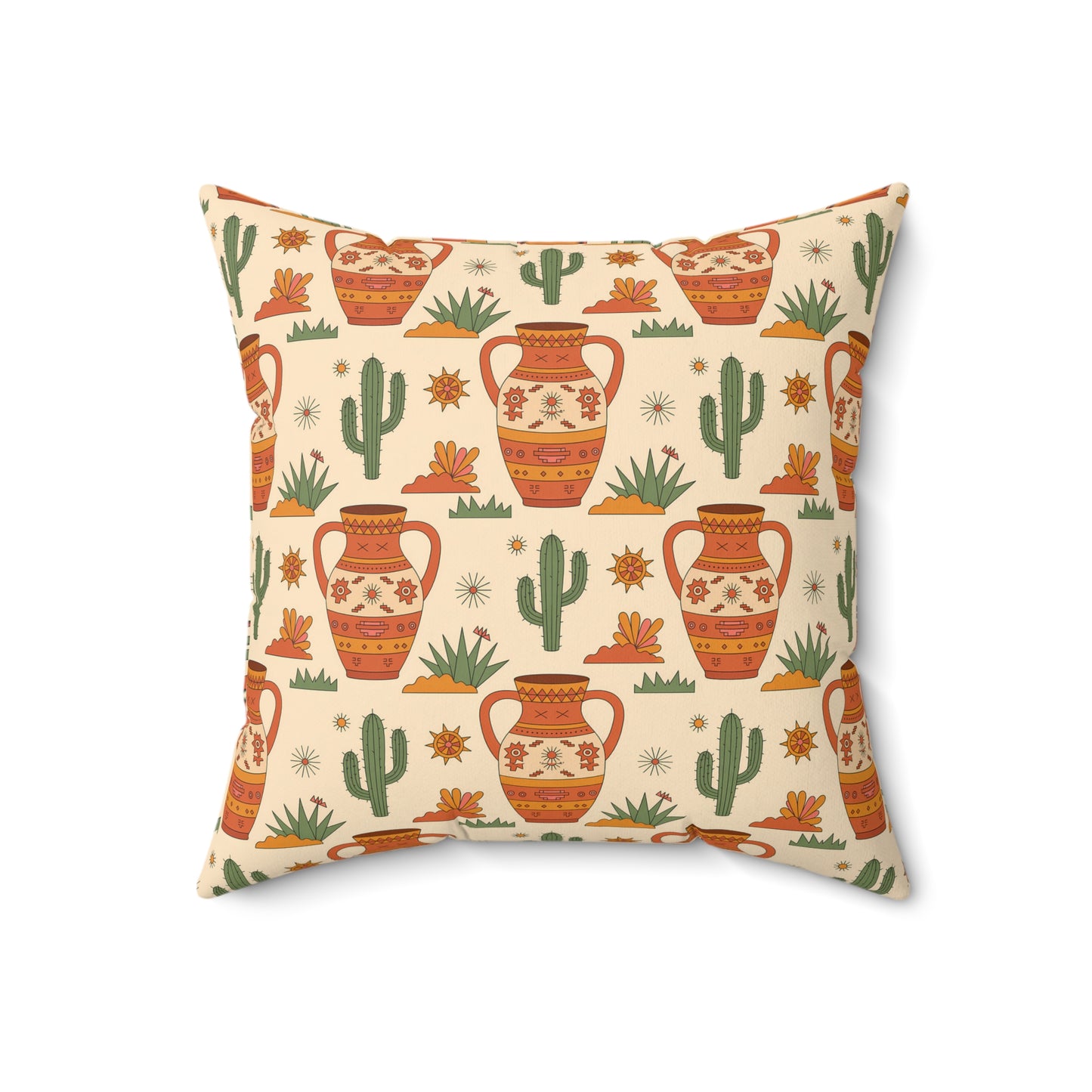 Bohemian Decor Pillow, Vibrant Art Print Cushion, Home Accent, Unique Gift, Southwestern Style, Cozy Living Room Decor, Boho Chic - LOLA VEGAS ART