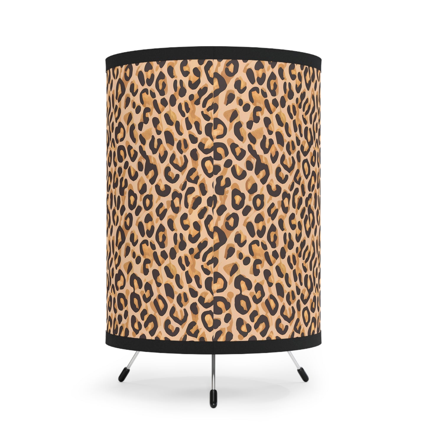 Table Lamp, Leopard Print Tripod Lamp for Retro Glamorous Hollywood Regency Home Decor, US\CA Plug - LOLA VEGAS ART
