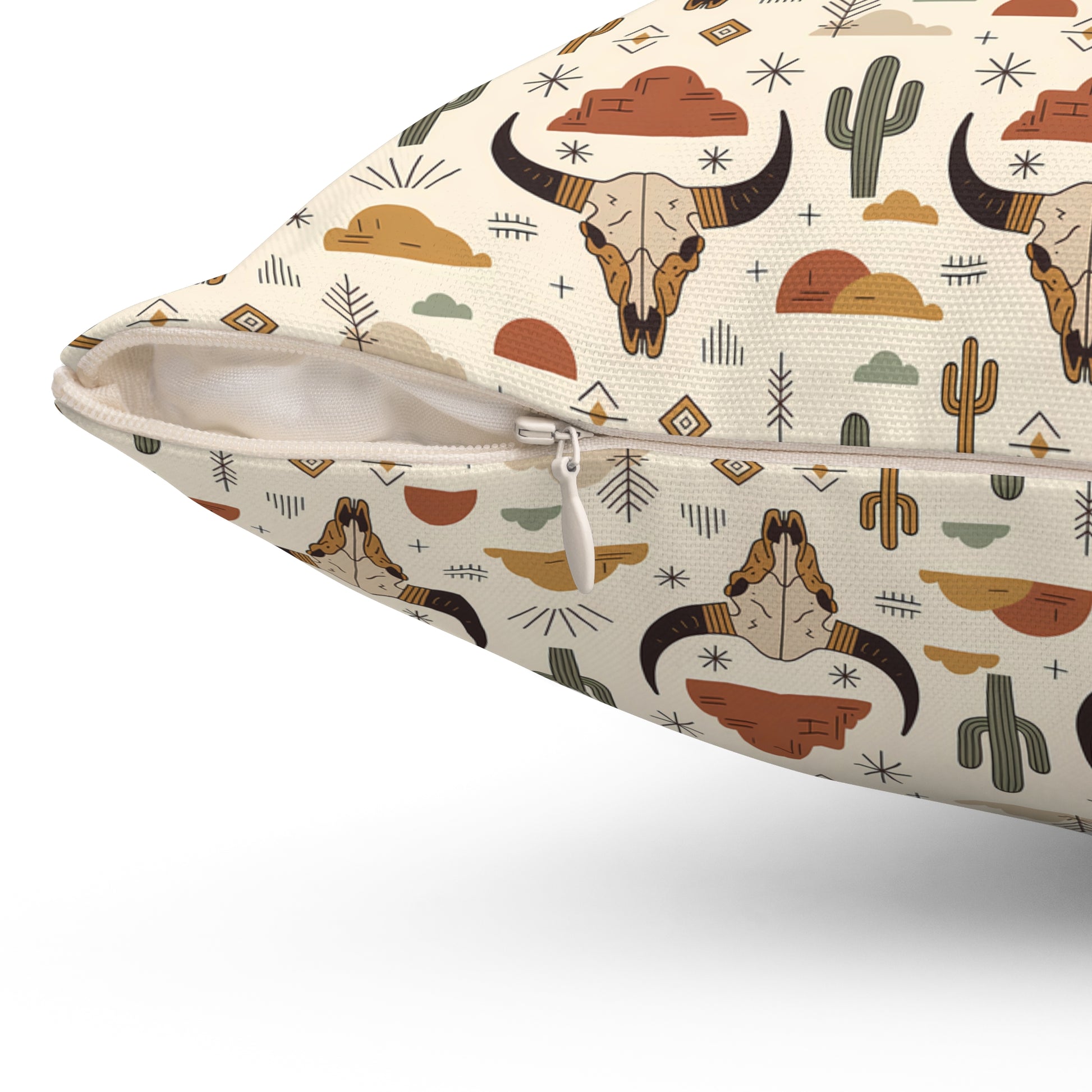 Desert Adventure Pillow - Cozy Square Cushion with Cactus, Perfect for Home Decor, Unique Gift for Nature Lovers, Southwest Style - LOLA VEGAS ART