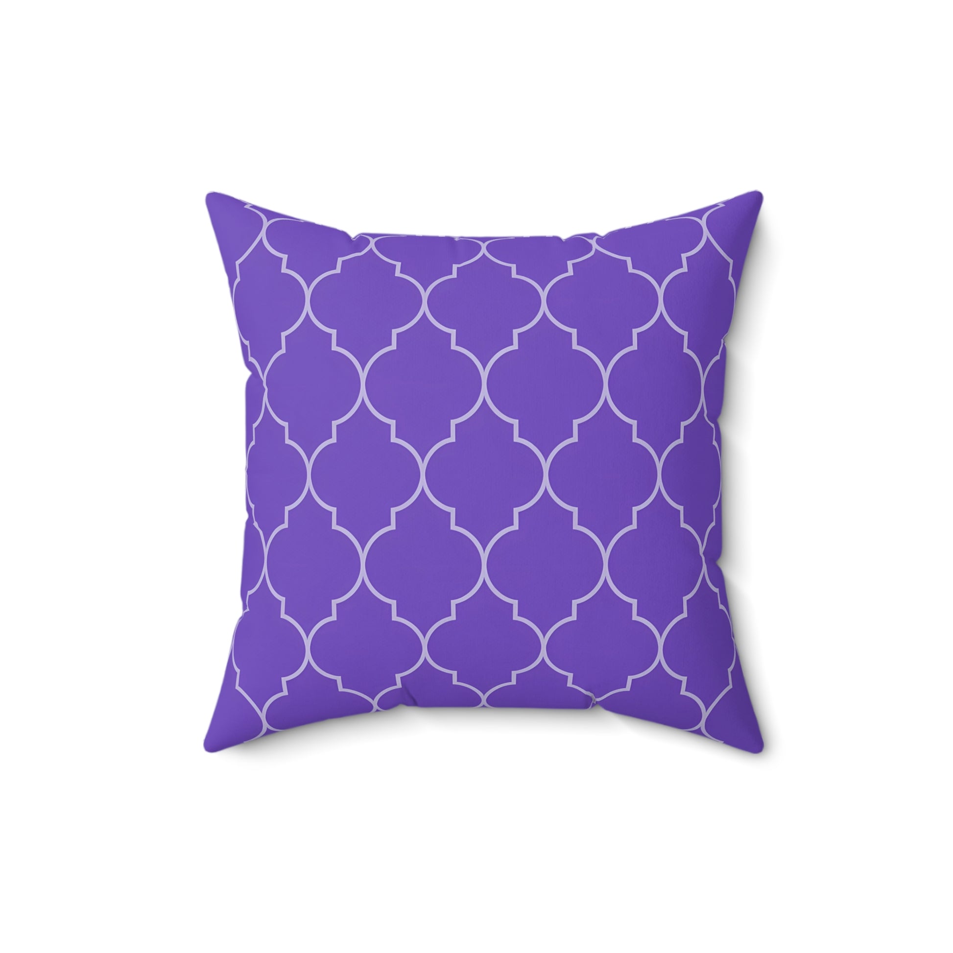 Purple Moroccan Pattern Pillow for Stylish Home Decor, Throw Pillow, Accent Cushion, Living Room Decor, Bedroom Pillow, Moroccan Quatrefoil - LOLA VEGAS ART