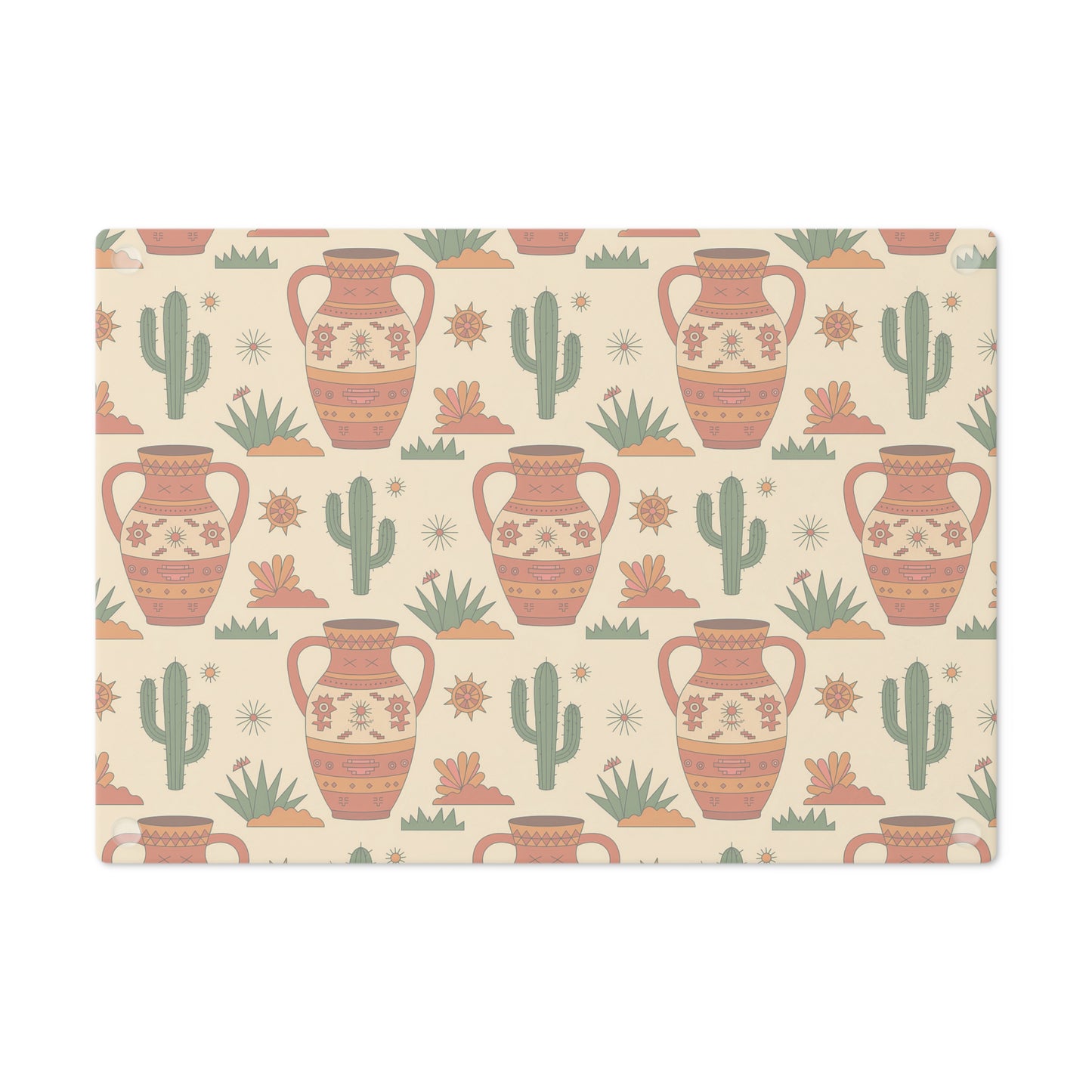 Southwestern Design Cutting Board, Kitchen Decor, Gift for Home Chefs, Housewarming, Made in USA, Eco-Friendly Kitchenware - LOLA VEGAS ART