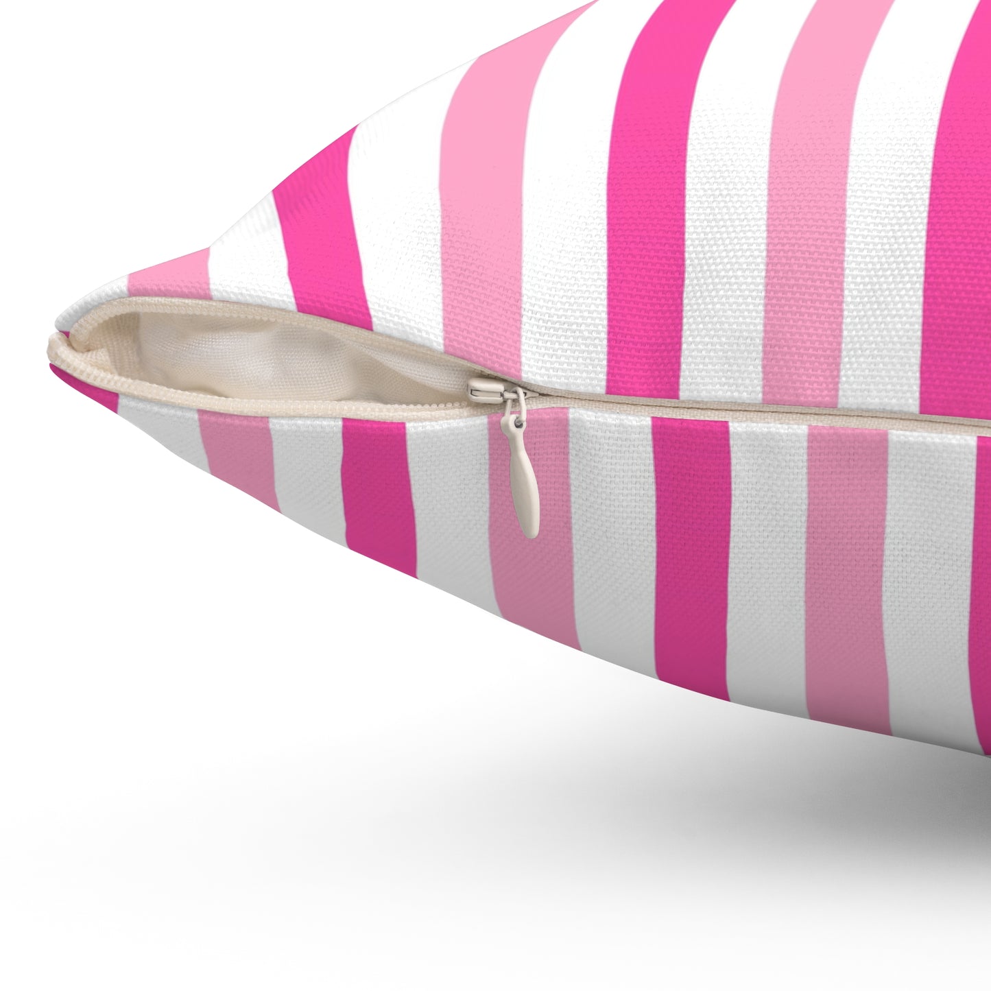 Pink Stripe Decorative Pillow, Living Room Cushion, Throw Pillow, Home Decor, Gift for Her, Birthday Present, Feminine Throw Pillow - LOLA VEGAS ART