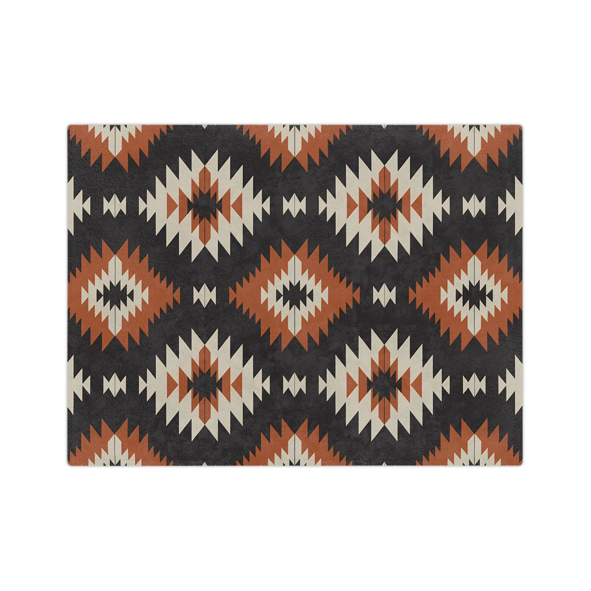 Tribal Print Velveteen Microfiber Blanket | Cozy Home Decor, Native American Inspired Gift, Boho Throw, Wedding Gift, Warm Soft Blanket - LOLA VEGAS ART