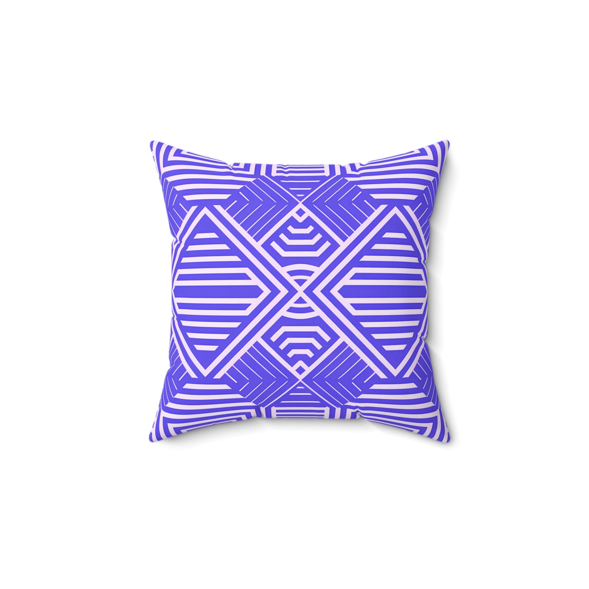 Vibrant Purple and White Geometric Accent Pillow, Decorative Pillow, Home Decor, Couch Cushion, Modern Pillow, Throw Pillow, Gift Idea - LOLA VEGAS ART