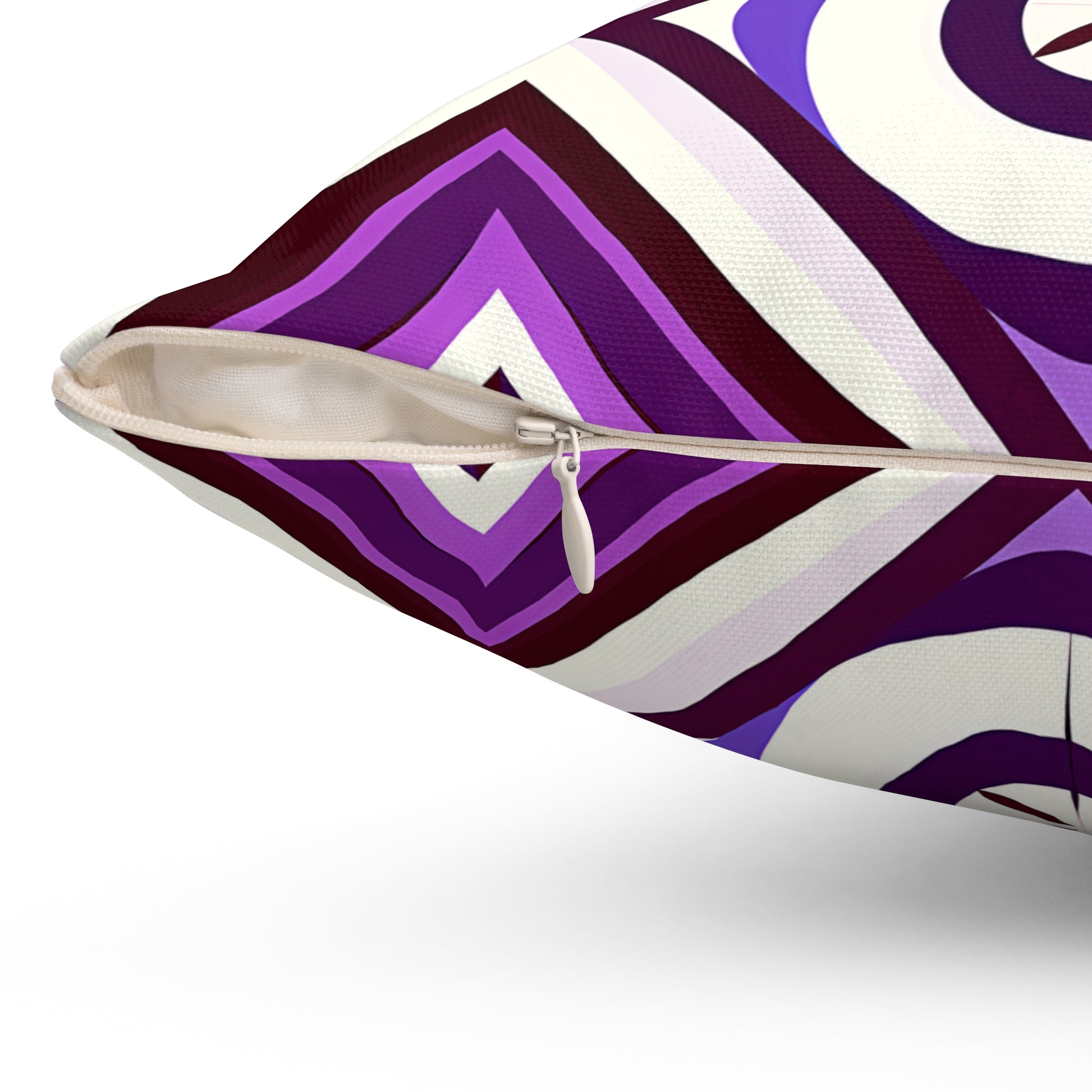 Geometric Purple Throw Pillow, Modern Home Decor, Decorative Pillow for Couch, Accent Pillow, Unique Gift, Cozy Living Room Accessory - LOLA VEGAS ART