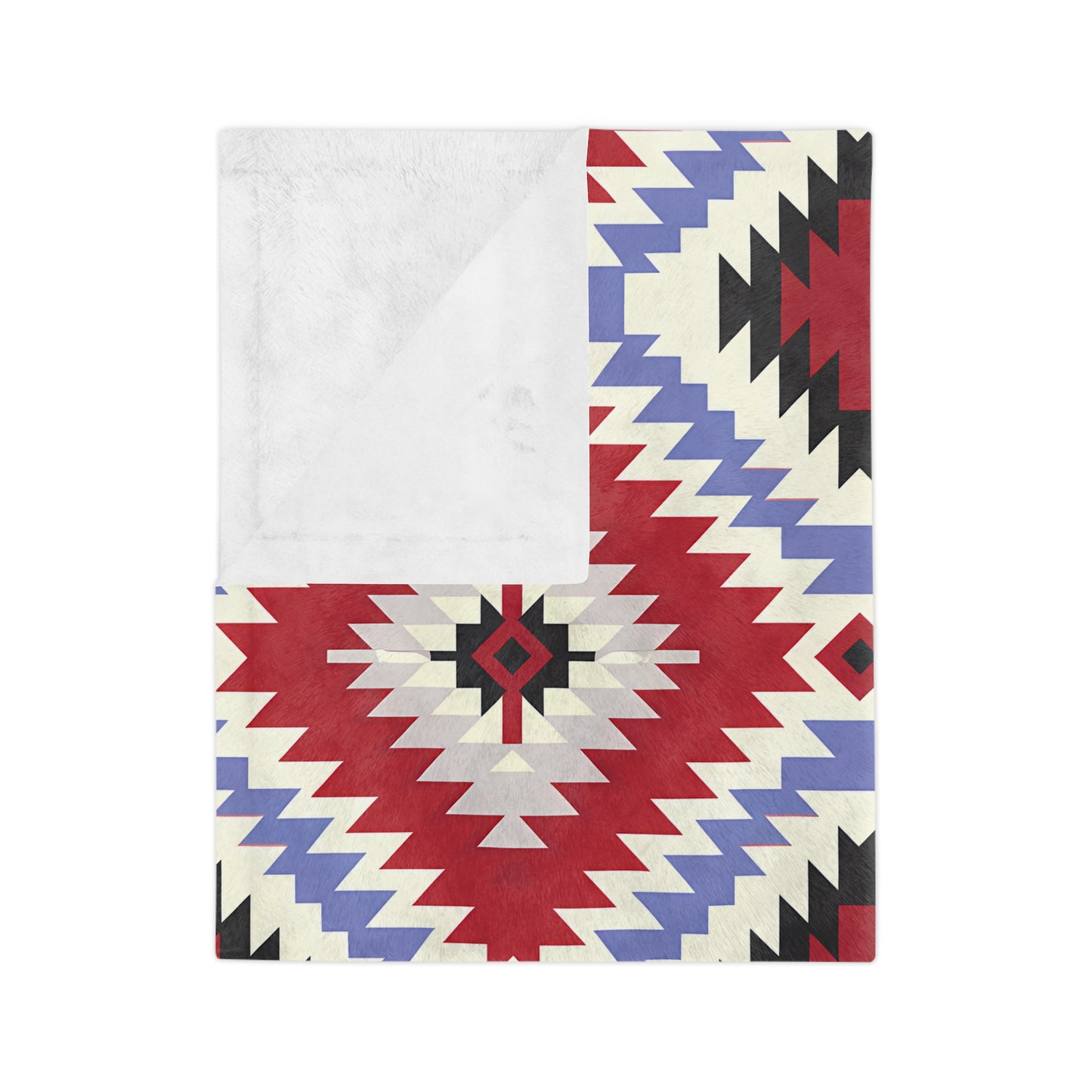 Cozy Velveteen Microfiber Blanket - Warm Southwest Pattern, Perfect for Home Decor, Gift for Holidays, Picnic, Living Room - LOLA VEGAS ART