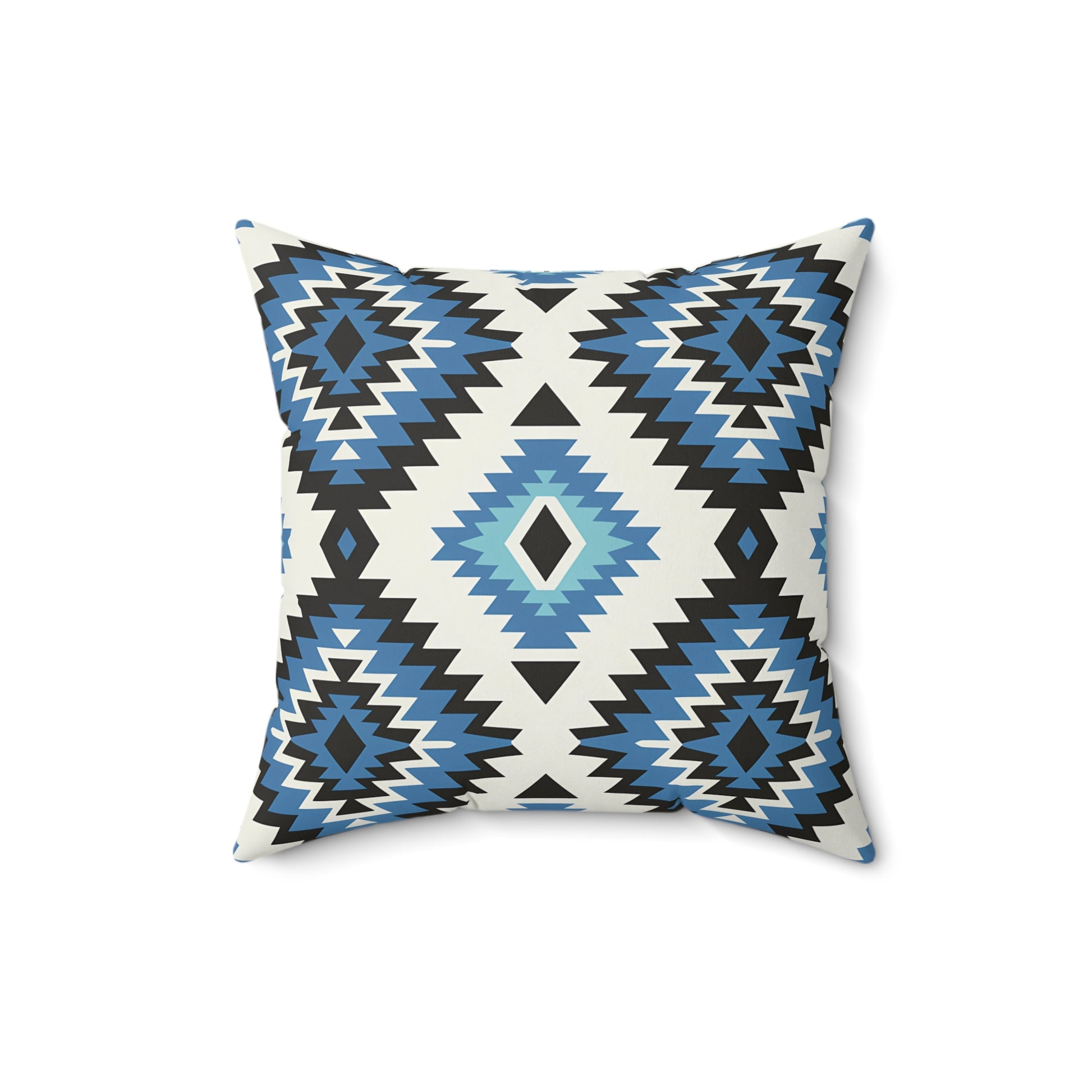 Geometric Pattern Decorative Pillow, Boho Couch Cushion, Modern Home Decor, Bohemian Accent Pillow, Tribal Print Throw Pillow - LOLA VEGAS ART