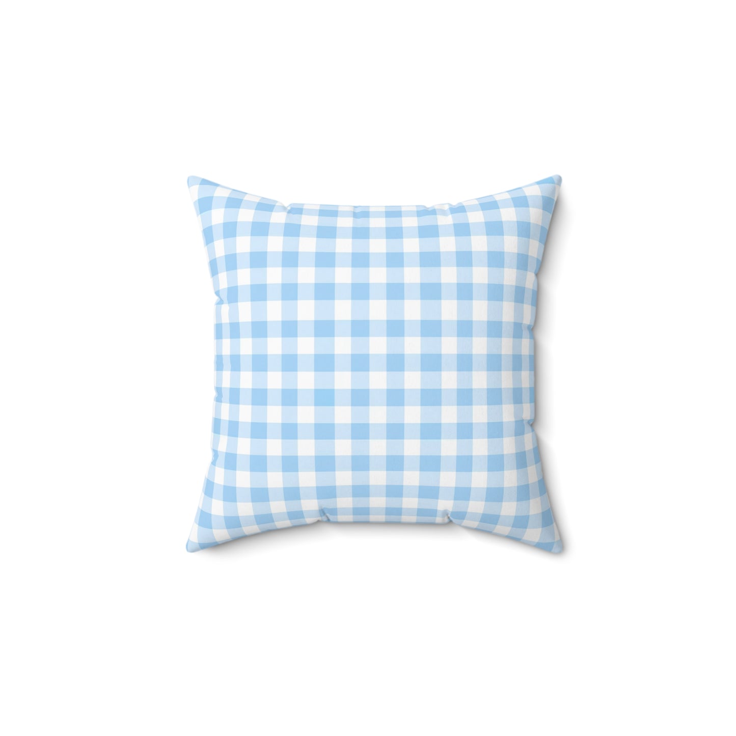 Blue Gingham Decor Pillow, Cozy Home Accent, Farmhouse Bedding, Gift for Her, Throw Pillow for Living Room, Countrycore, Modern Farm - LOLA VEGAS ART
