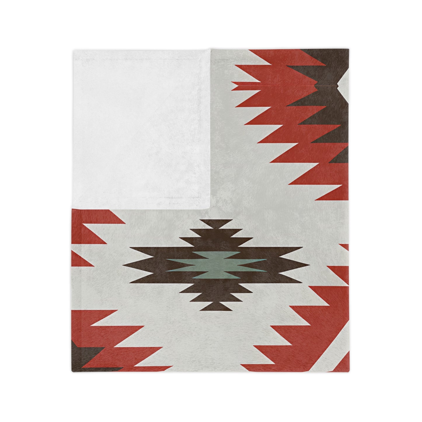 Southwestern Pattern Velveteen Microfiber Blanket, Cozy Throw for Home Decor, Cabin and Living Room, Gift for All Occasions, Warm and Soft - LOLA VEGAS ART