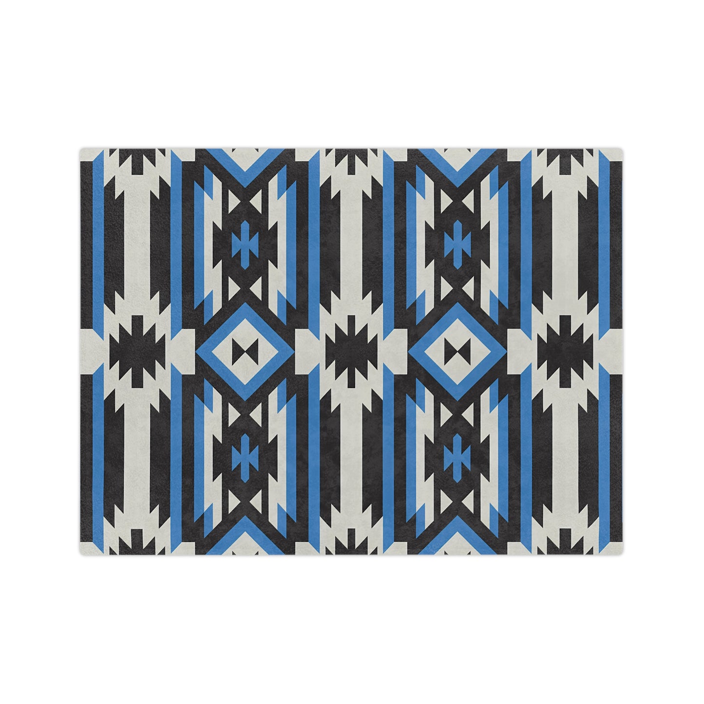Geometric Pattern Velveteen Microfiber Blanket - Soft Throw for Home Decor, Cozy Gift for Any Occasion, Warm Blanket, Stylish Home - LOLA VEGAS ART