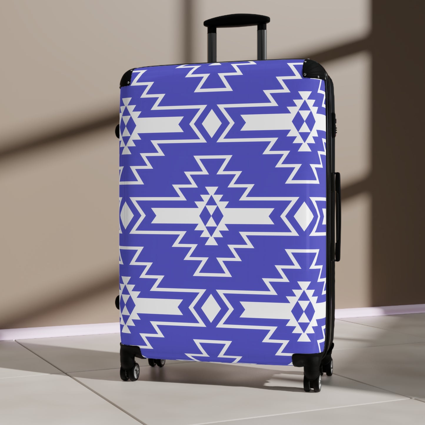 Trendy Patterned Suitcase - Stylish Luggage for Travel Enthusiasts, Personalized Travel Gear, Unique Gifts, Vacation Essentials, Adventure - LOLA VEGAS ART