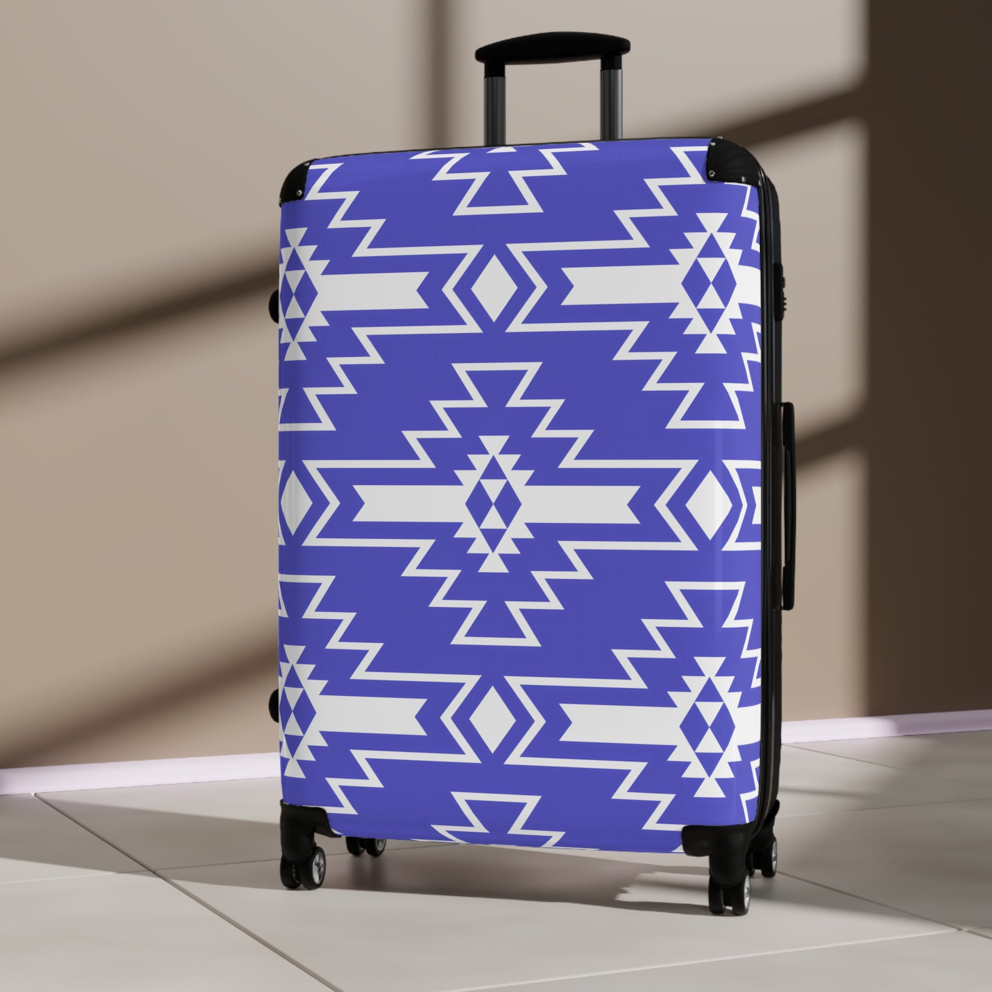Trendy Patterned Suitcase - Stylish Luggage for Travel Enthusiasts, Personalized Travel Gear, Unique Gifts, Vacation Essentials, Adventure - LOLA VEGAS ART