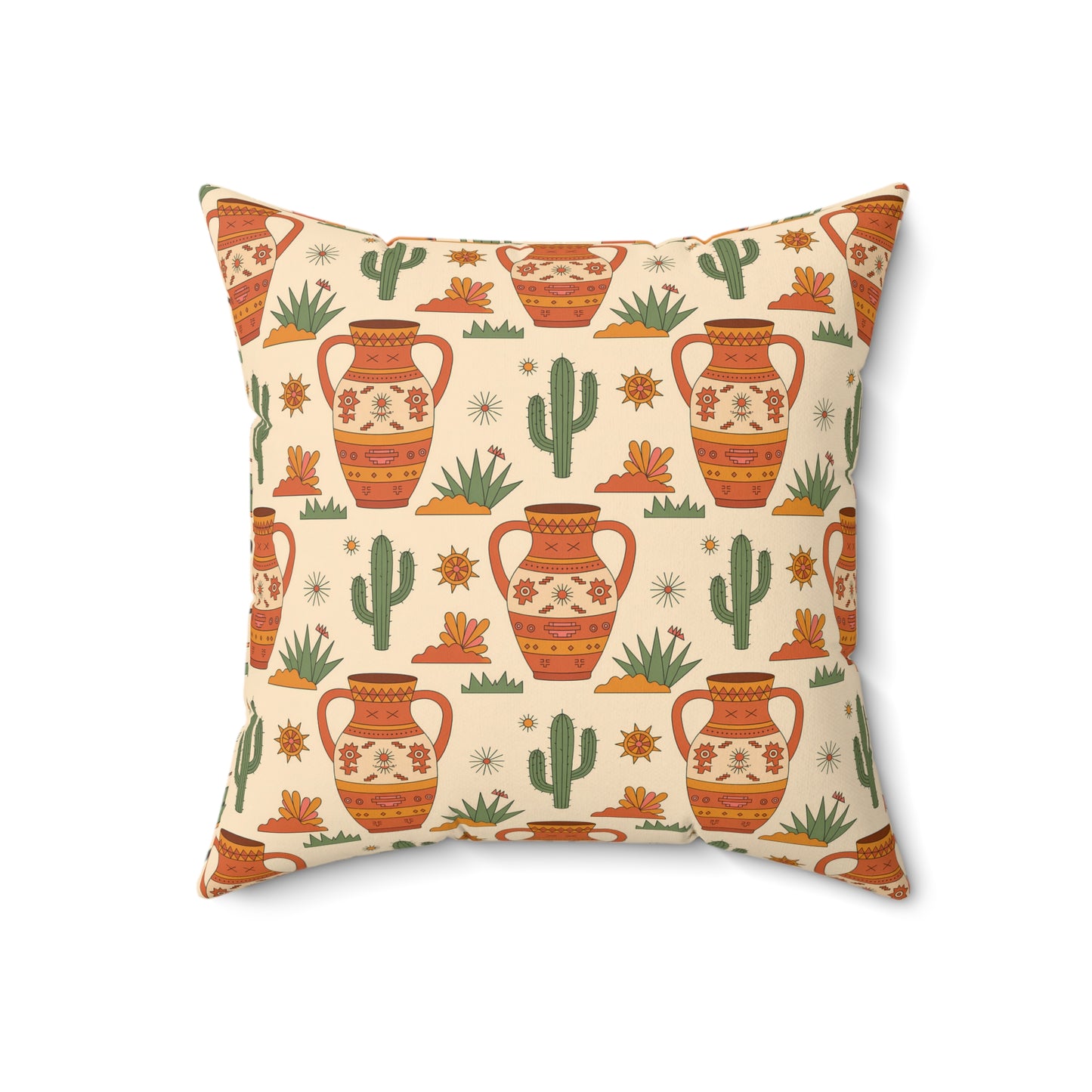 Bohemian Decor Pillow, Vibrant Art Print Cushion, Home Accent, Unique Gift, Southwestern Style, Cozy Living Room Decor, Boho Chic - LOLA VEGAS ART