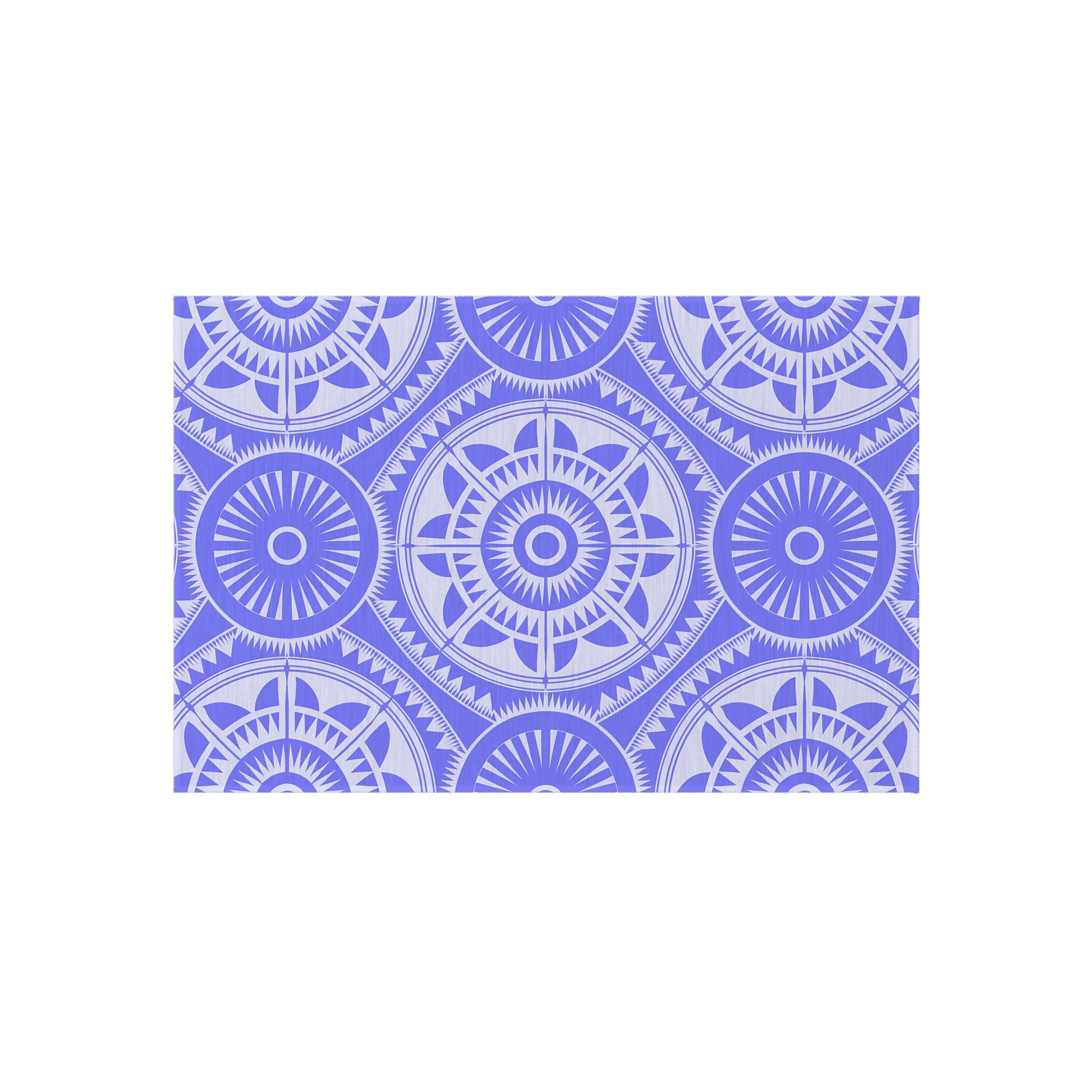 Purple and White Mandala Boho Outdoor Rug - Perfect for Patios, Picnics, Beach Fronts, Home Decor, Easy to Clean, Versatile Area Mat - LOLA VEGAS ART