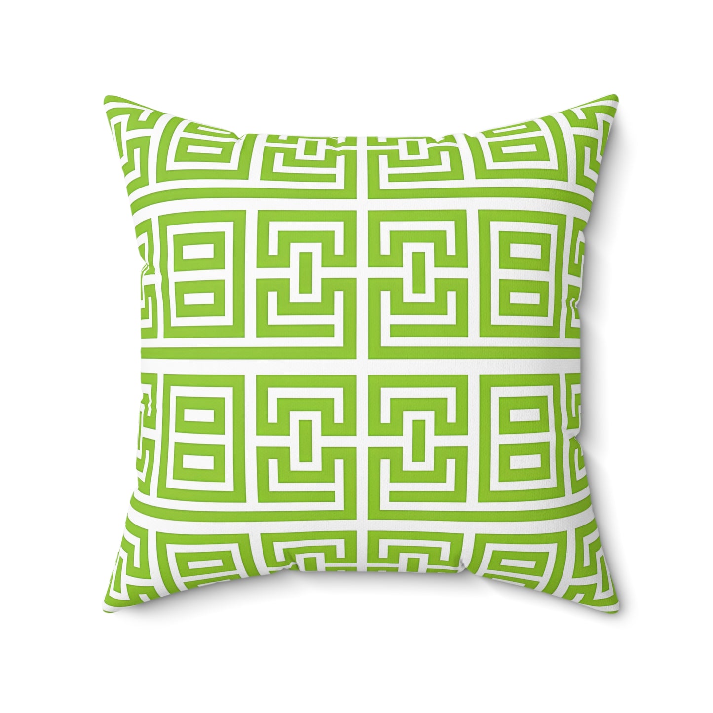 Lively Geometric Patterned Square Pillow, Stylish Accent Cushion for Home Decor, Modern Throw Pillow, Gift for Housewarming, Spring Decor