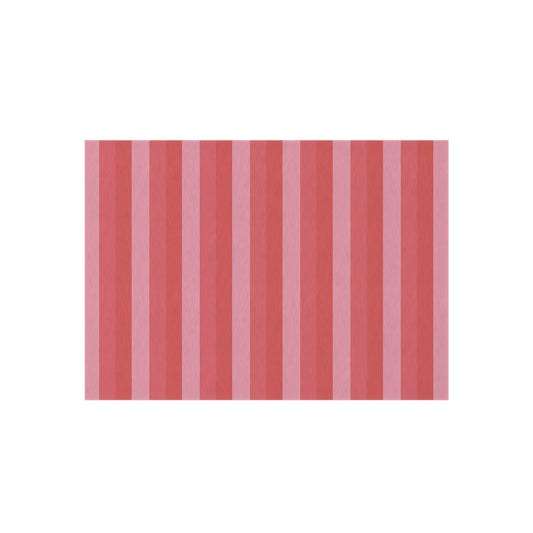 Shades Of Pink Stripe Outdoor/Indoor Rug | Patio Mat, Water-Resistant Striped Design