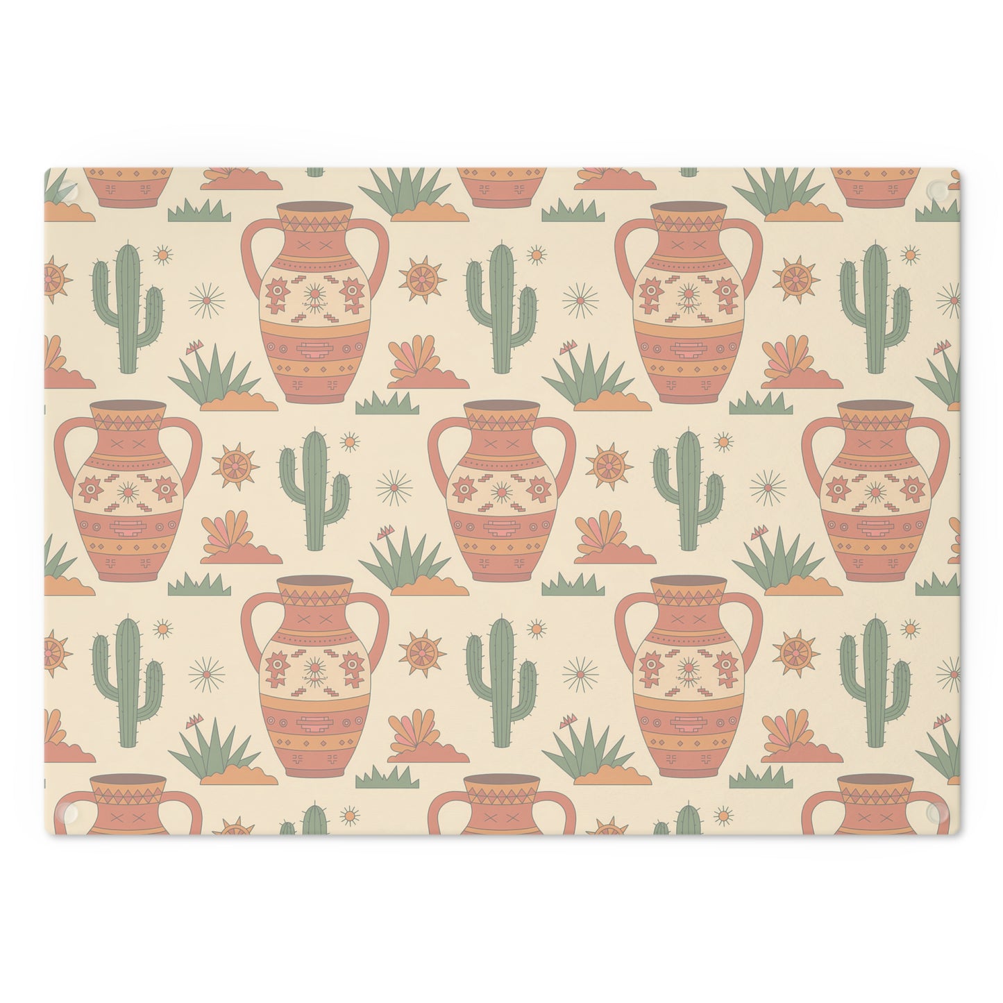 Southwestern Design Cutting Board, Kitchen Decor, Gift for Home Chefs, Housewarming, Made in USA, Eco-Friendly Kitchenware - LOLA VEGAS ART